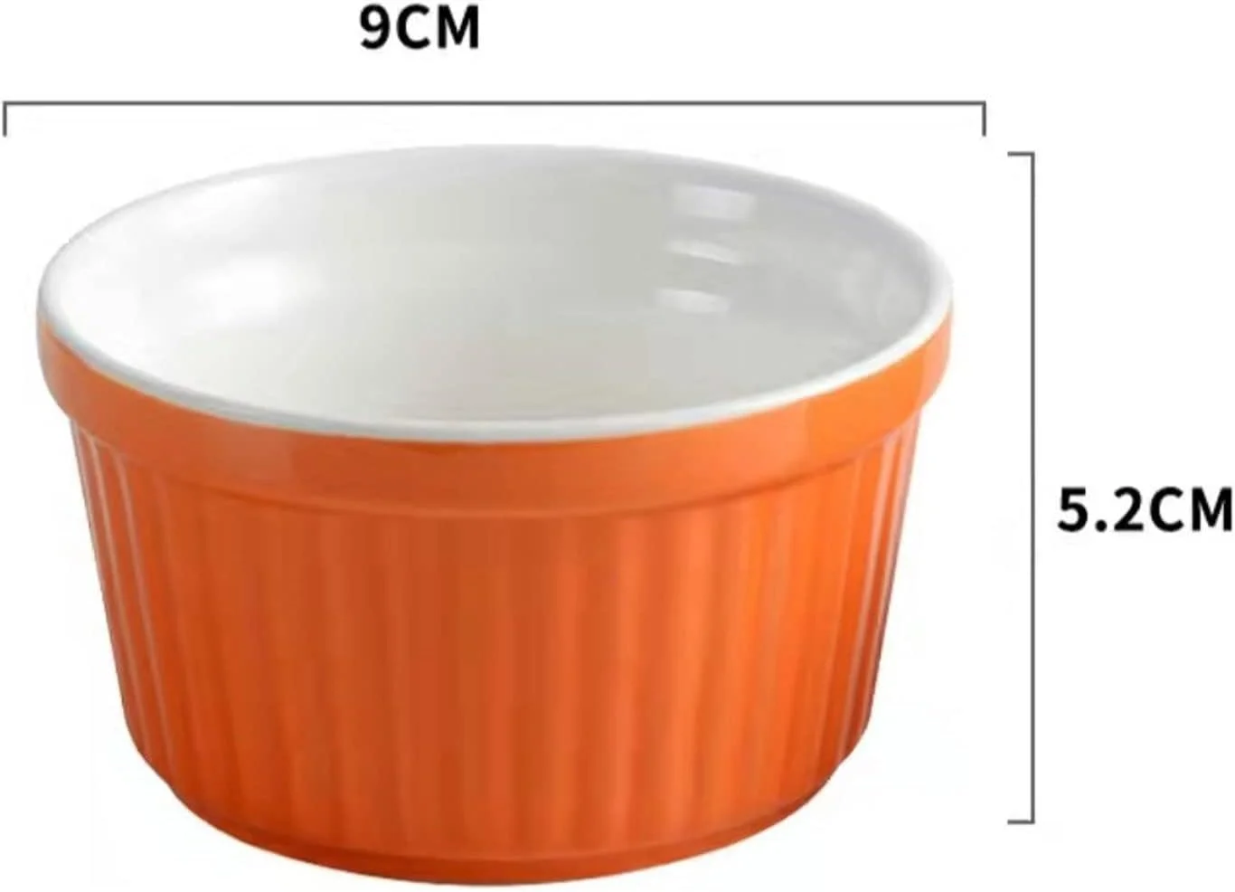 کاسه های آشپزخانه COKYIS، کاسه سرامیکی پخت، کاسه دسر مقاوم در برابر درجه حرارت بالا، کاسه پودینگ، کاسه تخم مرغ بخارپز، کاسه فر خانگی (رنگ: آبی تیره)