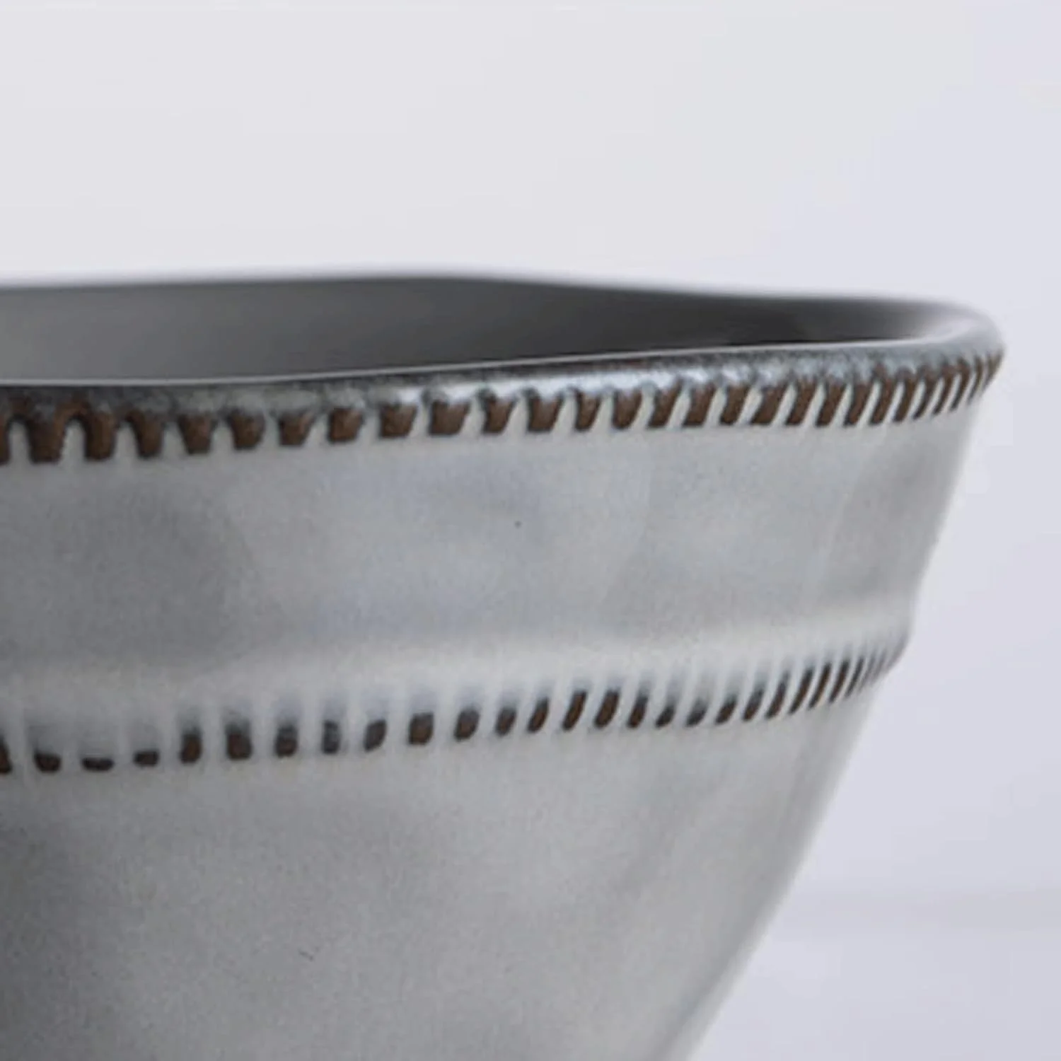 کاسه های سرامیکی COKYIS مناسب برای دسر، غلات، بستنی، سوپ، برنج، تنقلات و پیش غذا (12 * 6.5 سانتی متر) (رنگ: خاکستری)