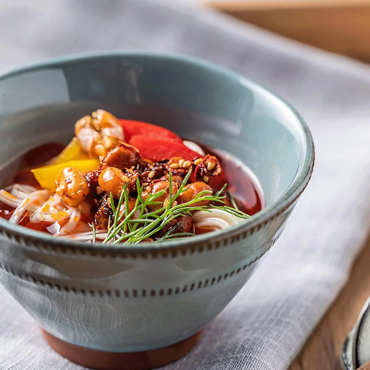 کاسه های سرامیکی COKYIS مناسب برای دسر، غلات، بستنی، سوپ، برنج، تنقلات و پیش غذا (12 * 6.5 سانتی متر) (رنگ: خاکستری)