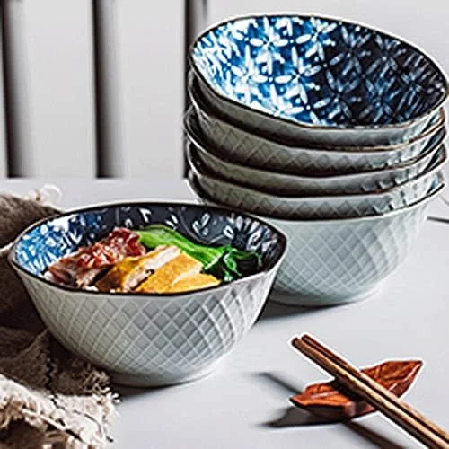 کاسه های چینی COKYIS برای آشپزخانه، مناسب دسر، بستنی، فرنی، سوپ، میان وعده و کنترل حجم، اندازه: 12.8 * 5.8