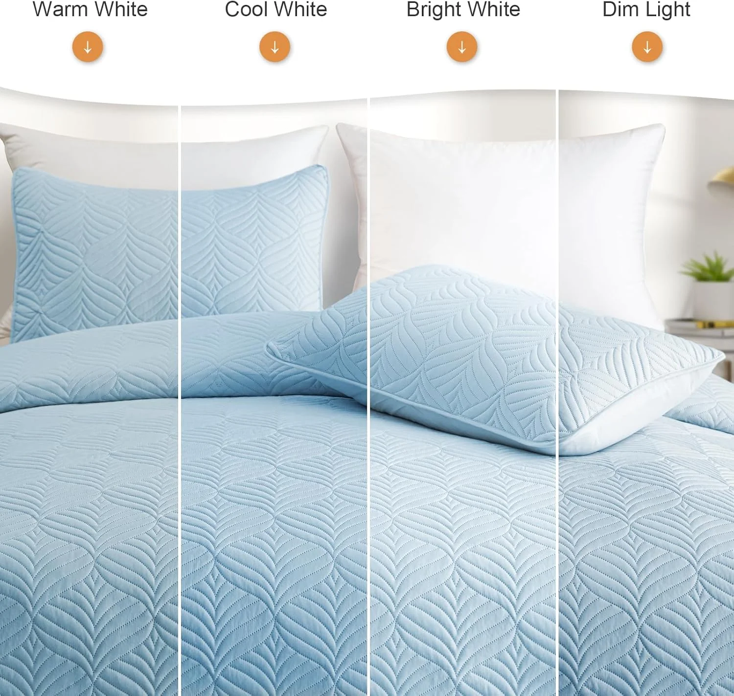 ست لحاف سه تکه طرح نهنگ، سایز کوئین، نرم و سبک، مدرن و هندسی، مناسب تمام فصول، آبی روشن