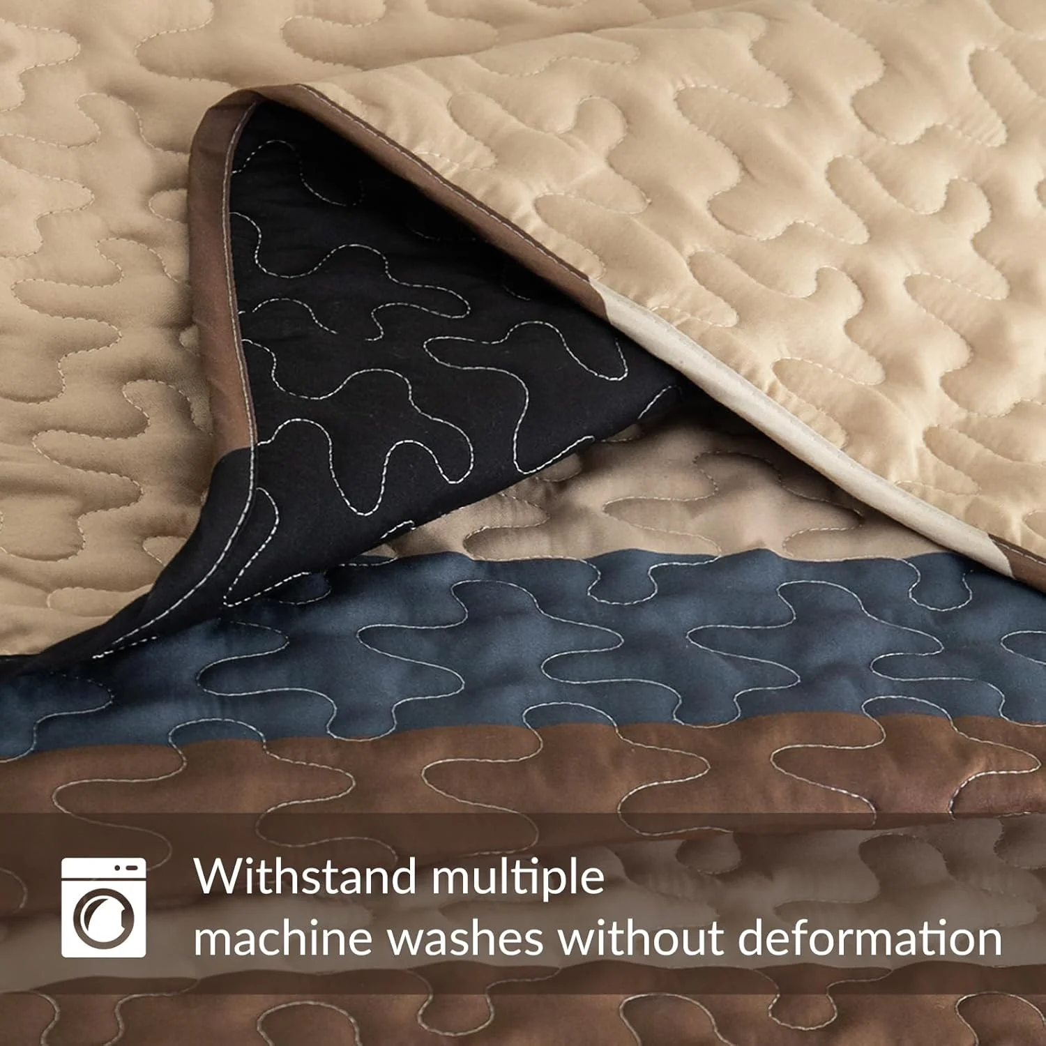 ست لحاف کامل سایز کوئین Whale Flotilla - لحاف شتری دو رو سایز کوئین با 2 روبالشتی، روتختی راه راه بوهو سبک وزن مناسب برای تمام فصول ست لحاف کامل سایز کوئین Whale Flotilla - لحاف شتری دو رو سایز کوئین با 2 روبالشتی، روتختی راه راه بوهو سبک وزن مناسب برای تمام فصول