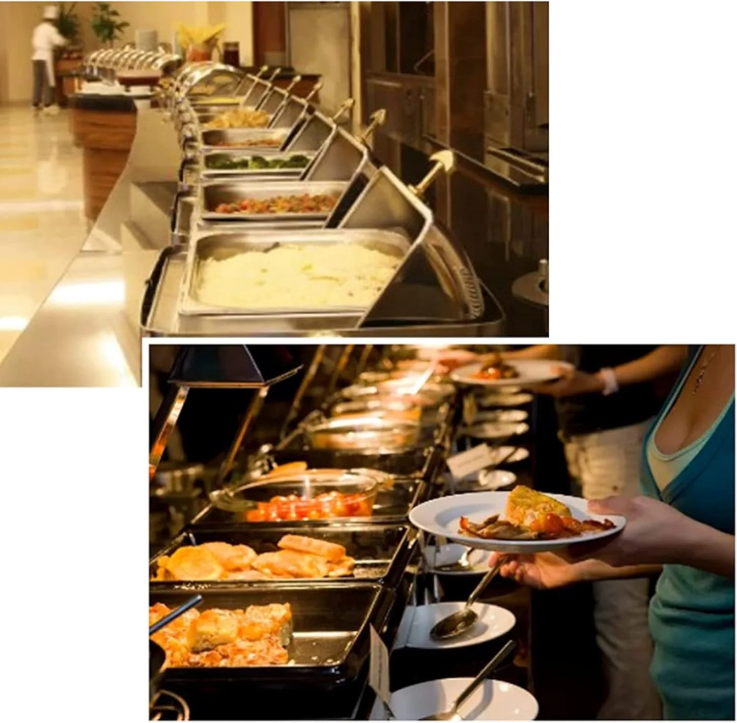گرمکن غذای بوفه CHUANGRUN، ست گرمکن بوفه استیل ضد زنگ برقی با درب قابل مشاهده، سرور بوفه تجاری 13.5 لیتری، برای گرم نگه داشتن غذا گرمکن غذای بوفه CHUANGRUN، ست گرمکن بوفه استیل ضد زنگ برقی با درب قابل مشاهده، سرور بوفه تجاری 13.5 لیتری، برای گرم نگه داشتن غذا