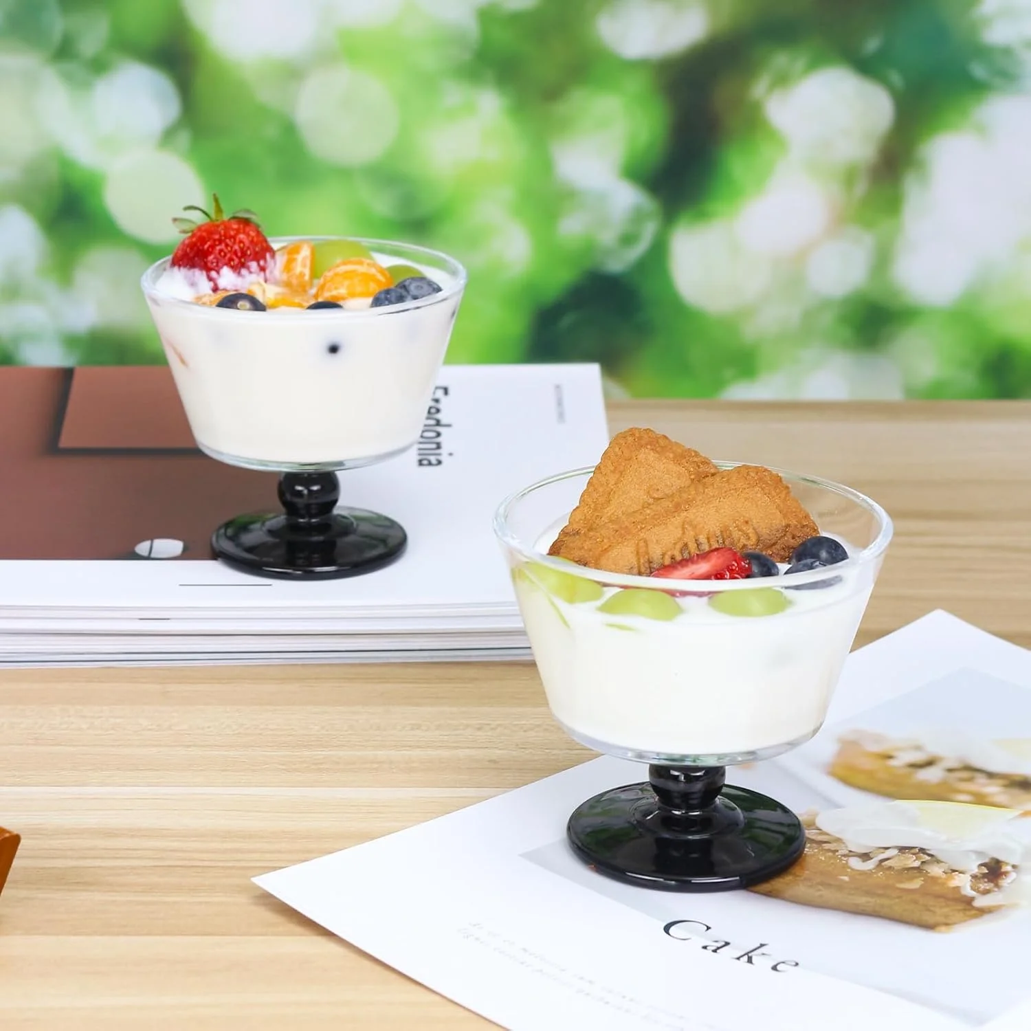 CHPINDAM 9oz Glass Dessert Bowls,ice cream sundae bowls Set of 12,Dessert Cups for Ice Cream, Fruit, Pudding, small snacks, Yogurt, and Appetizers(12PCS) CHPINDAM 9oz Glass Dessert Bowls,ice cream sundae bowls Set of 12,Dessert Cups for Ice Cream, Fruit, Pudding, small snacks, Yogurt, and Appetizers(12PCS)