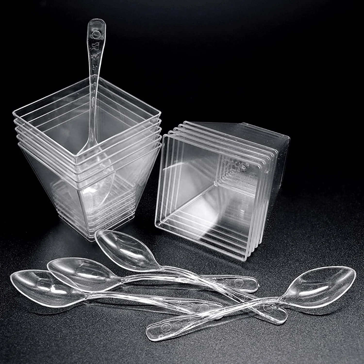 ظروف دسر مینی ChicAbode، 50 عدد ظرف دسر پلاستیکی 60 میلی لیتری، گلدان های دسر کوچک شفاف ذوزنقه ای، کاسه سرو قابل استفاده مجدد برای دسر پودینگ چیزکیک موس بستنی مهمانی آب نبات ظروف دسر مینی ChicAbode، 50 عدد ظرف دسر پلاستیکی 60 میلی لیتری، گلدان های دسر کوچک شفاف ذوزنقه ای، کاسه سرو قابل استفاده مجدد برای دسر پودینگ چیزکیک موس بستنی مهمانی آب نبات