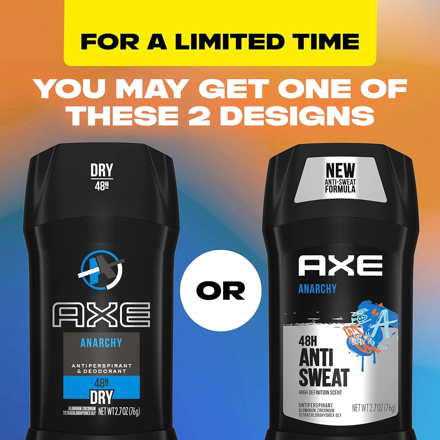 استیک ضد تعریق مردانه AXE، محافظت 48 ساعته در برابر عرق و بو برای طراوت ماندگار، دئودورانت مردانه انار سیاه و چوب صندل آنارکی 76 گرم، بسته 4 عددی استیک ضد تعریق مردانه AXE، محافظت 48 ساعته در برابر عرق و بو برای طراوت ماندگار، دئودورانت مردانه انار سیاه و چوب صندل آنارکی 76 گرم، بسته 4 عددی