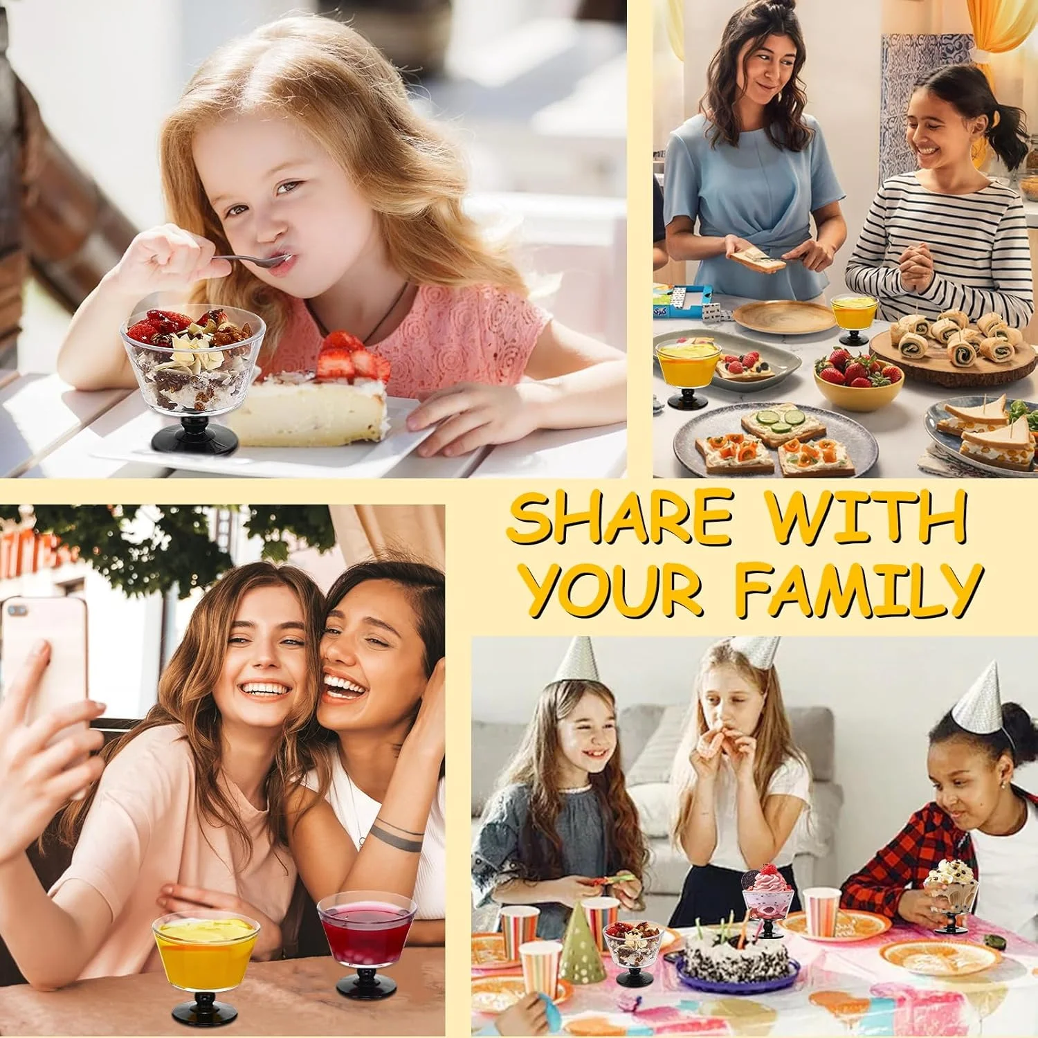 کاسه دسر شیشه ای 270 میلی لیتری CHPINDAM، ست 8 عددی کاسه بستنی خوری، فنجان دسر برای بستنی، میوه، پودینگ، تنقلات کوچک، ماست و پیش غذا (8 عدد) کاسه دسر شیشه ای 270 میلی لیتری CHPINDAM، ست 8 عددی کاسه بستنی خوری، فنجان دسر برای بستنی، میوه، پودینگ، تنقلات کوچک، ماست و پیش غذا (8 عدد)