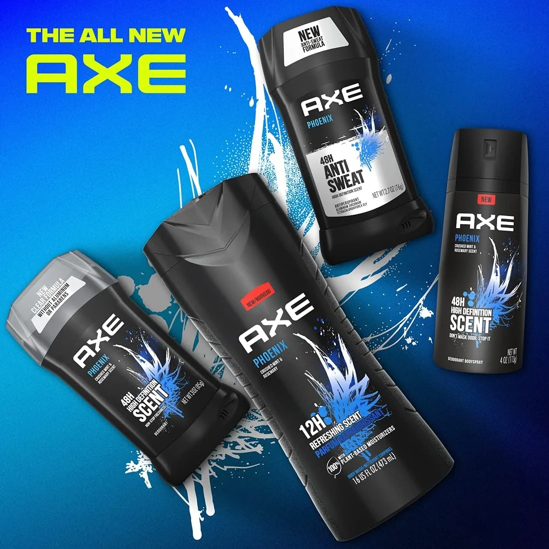مام ضد تعریق مردانه AXE، محافظت 48 ساعته در برابر عرق و بو، رایحه Phoenix، حجم 76 گرم، 4 عدد مام ضد تعریق مردانه AXE، محافظت 48 ساعته در برابر عرق و بو، رایحه Phoenix، حجم 76 گرم، 4 عدد