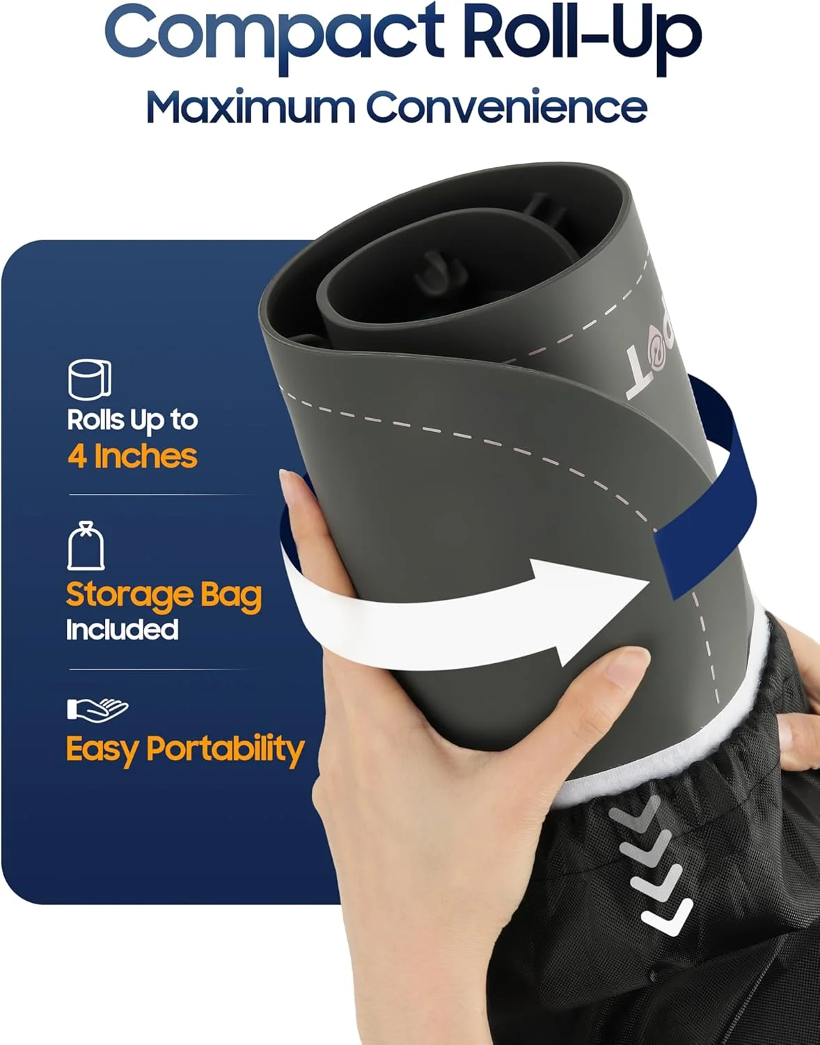 حصیر گرم کننده تاشو غذا CHEFSPOT، سینی بوفه برقی 60x38 سانتیمتری با 3 تنظیمات حرارتی، خاموش شدن خودکار، صفحه گرم نگهدارنده قابل حمل برای مهمانیها، روی میز و پذیرایی، تمیز کردن آسان، با کیف حمل - خاکستری حصیر گرم کننده تاشو غذا CHEFSPOT، سینی بوفه برقی 60x38 سانتیمتری با 3 تنظیمات حرارتی، خاموش شدن خودکار، صفحه گرم نگهدارنده قابل حمل برای مهمانیها، روی میز و پذیرایی، تمیز کردن آسان، با کیف حمل - خاکستری