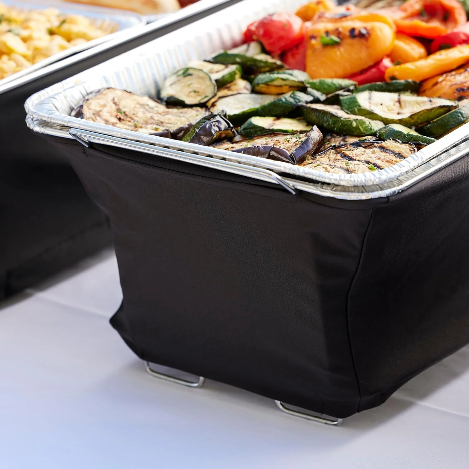 محافظ باد ظرف گرمکن غذا، روکش تزئینی گرم نگهدارنده غذا برای رویدادهای داخلی و خارجی، پارچه مقاوم در برابر شعله، مسدود کننده هوا، گرم نگهدارنده ظرف برای مهمانی ها، پذیرایی ها، بوفه ها - Chef Master 90081 (بسته 2 عددی) محافظ باد ظرف گرمکن غذا، روکش تزئینی گرم نگهدارنده غذا برای رویدادهای داخلی و خارجی، پارچه مقاوم در برابر شعله، مسدود کننده هوا، گرم نگهدارنده ظرف برای مهمانی ها، پذیرایی ها، بوفه ها - Chef Master 90081 (بسته 2 عددی)