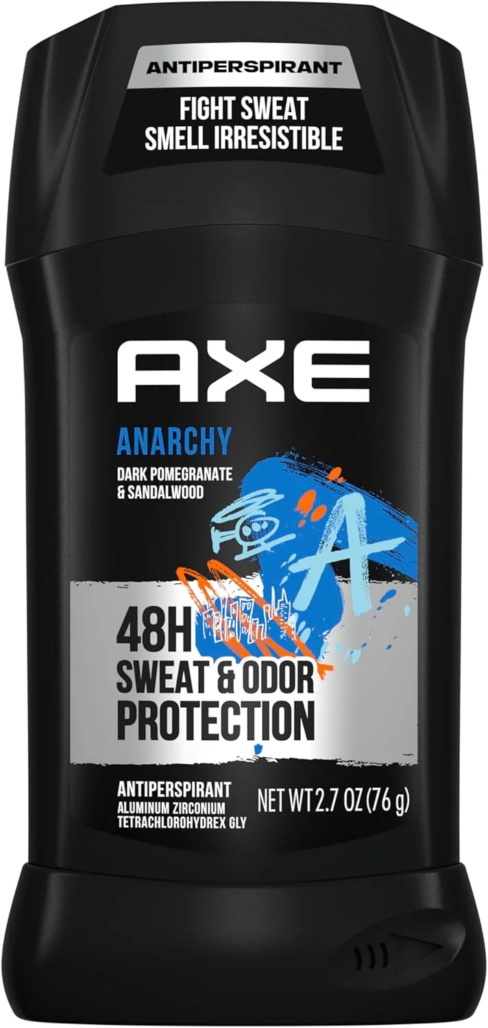 استیک ضد تعریق مردانه AXE Dual Action برای طراوت ماندگار، انار تیره و چوب صندل، ضد تعریق 48 ساعته، 76 گرم