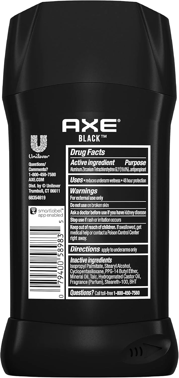 استیک ضد تعریق و خوشبو کننده بدن مردانه AXE Black، حجم 76 گرم
