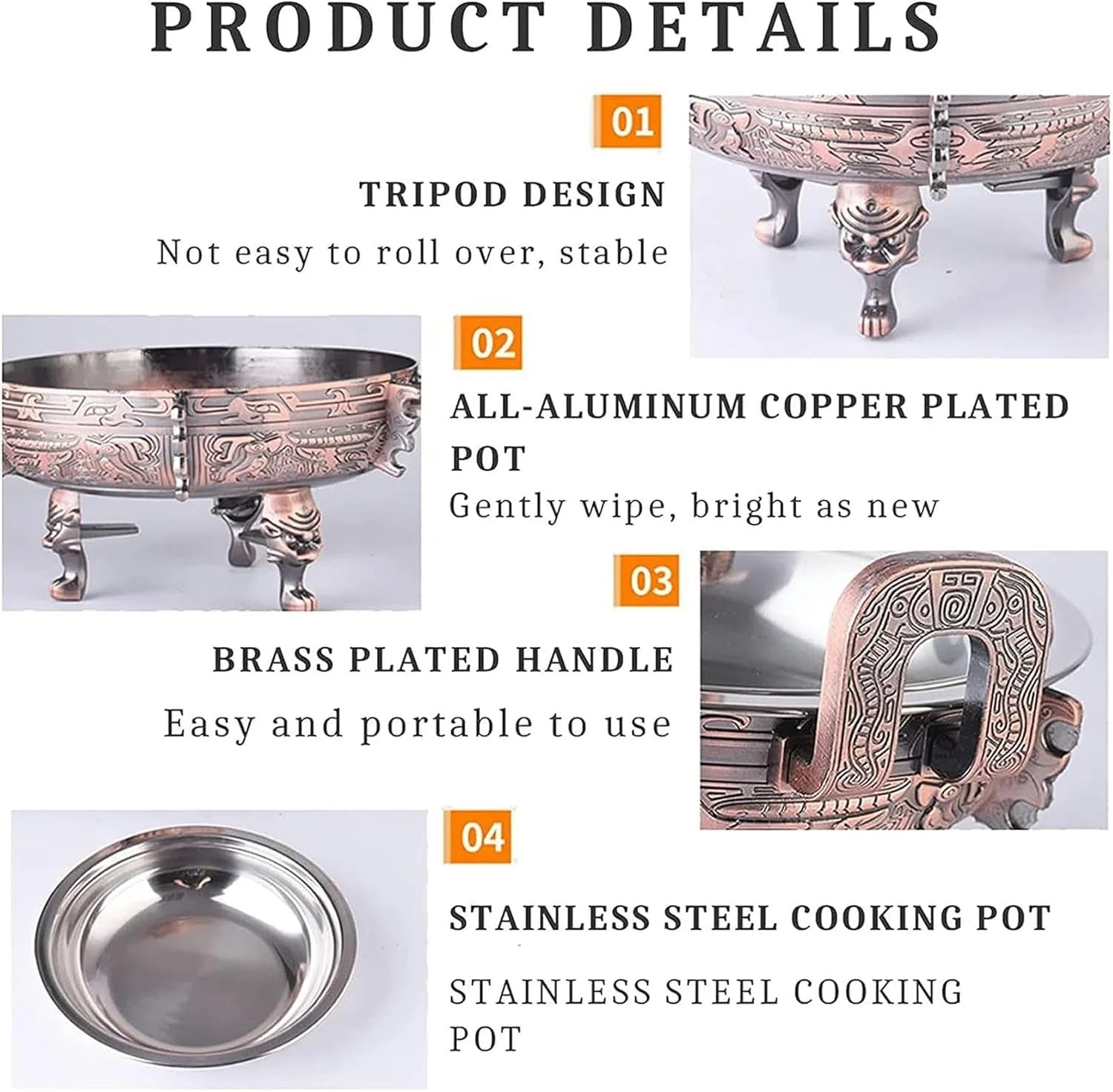 Pack Chafing Dishes & Food Warmers, Round Chafer Catering Buffet Server Set with Food Pan and Fuel Holders, for Kitchen Party Dining Buffet (Size : 2pack)