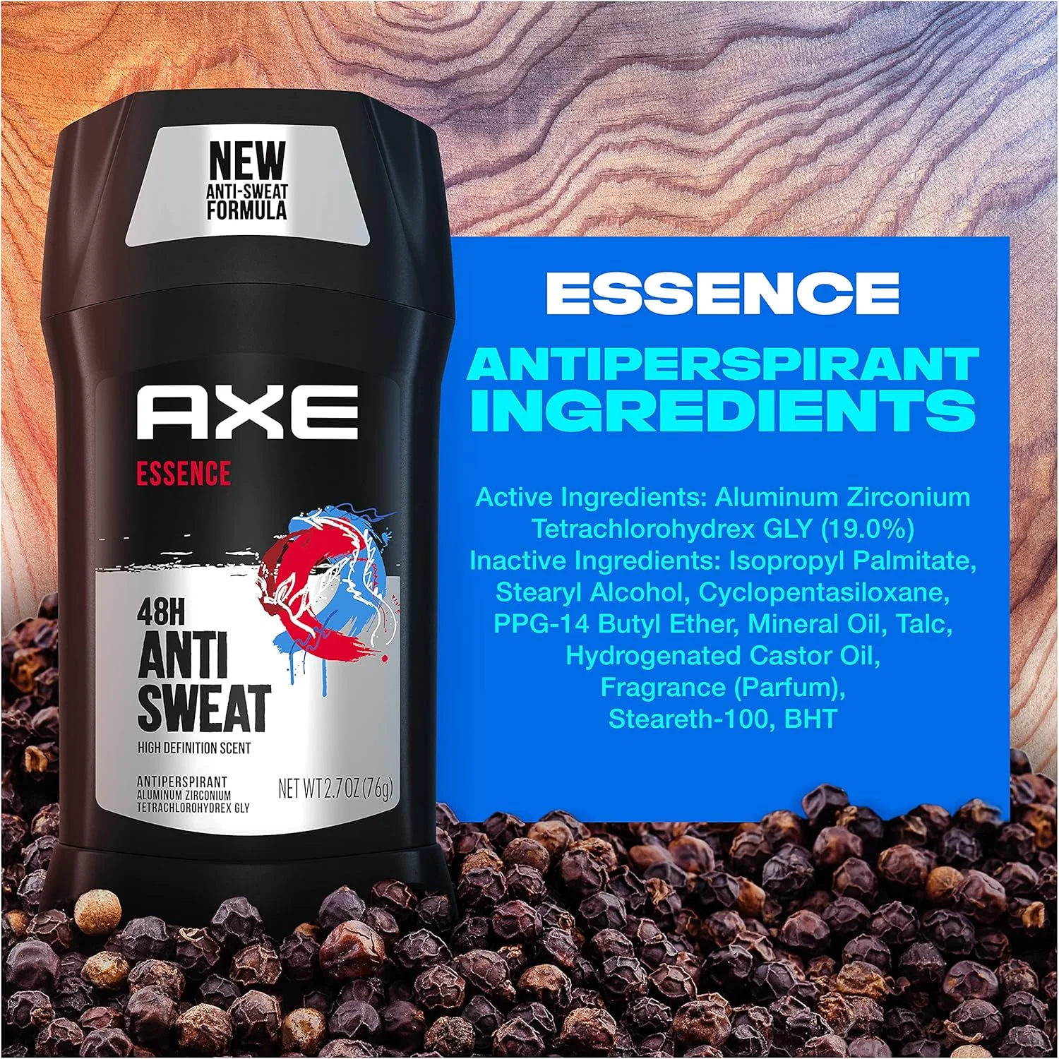 مام ضد تعریق مردانه آکس، محافظت 48 ساعته در برابر عرق و بو، برای طراوت ماندگار، اسانس فلفل سیاه و چوب سدر، 80 گرم مام ضد تعریق مردانه آکس، محافظت 48 ساعته در برابر عرق و بو، برای طراوت ماندگار، اسانس فلفل سیاه و چوب سدر، 80 گرم