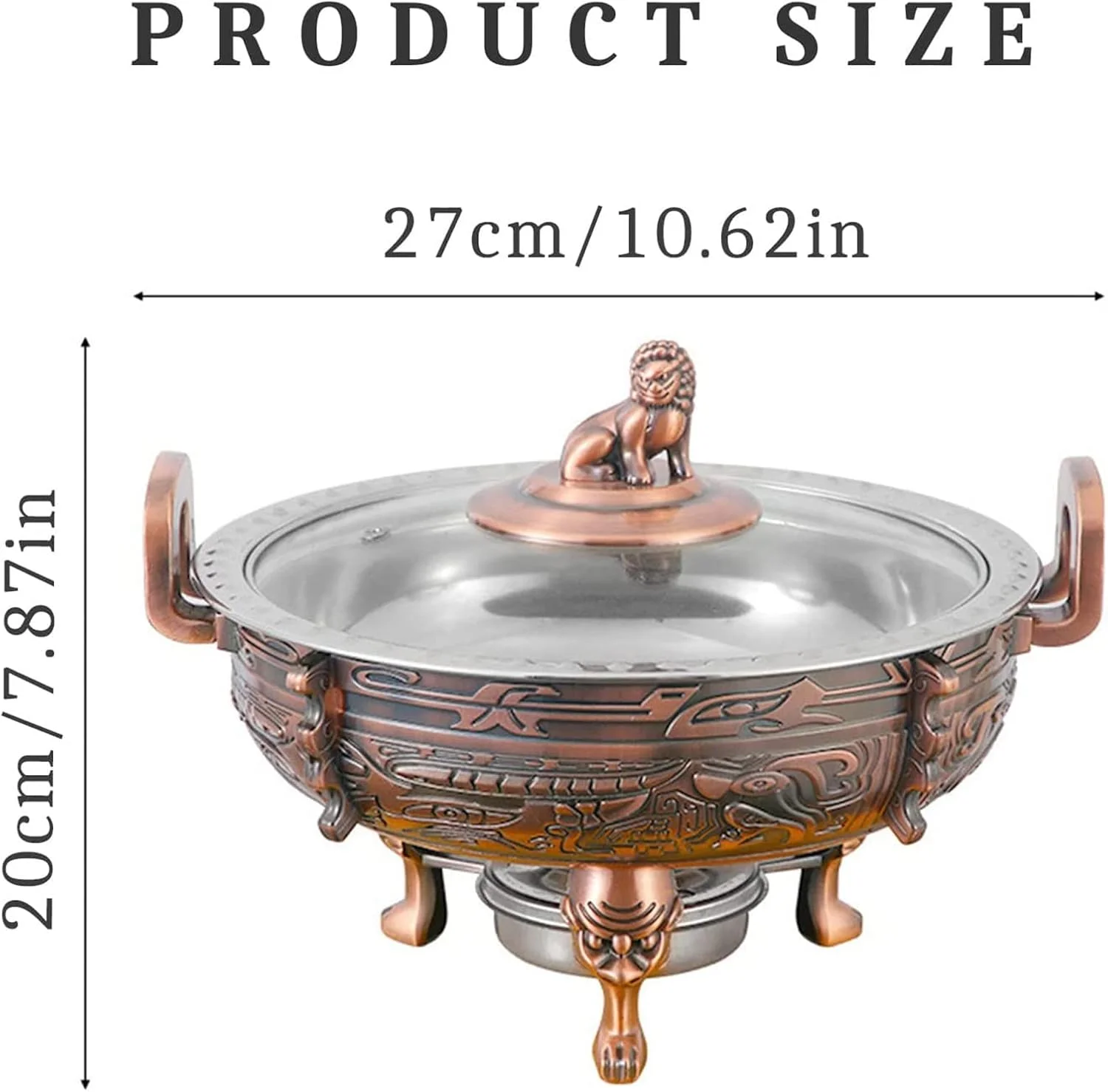 ست گرم نگهدارنده غذا و ظروف گرمایشی، ست بوفه پذیرایی گرد با ظرف غذا و نگهدارنده سوخت، مناسب برای بوفه مهمانی آشپزخانه ست گرم نگهدارنده غذا و ظروف گرمایشی، ست بوفه پذیرایی گرد با ظرف غذا و نگهدارنده سوخت، مناسب برای بوفه مهمانی آشپزخانه