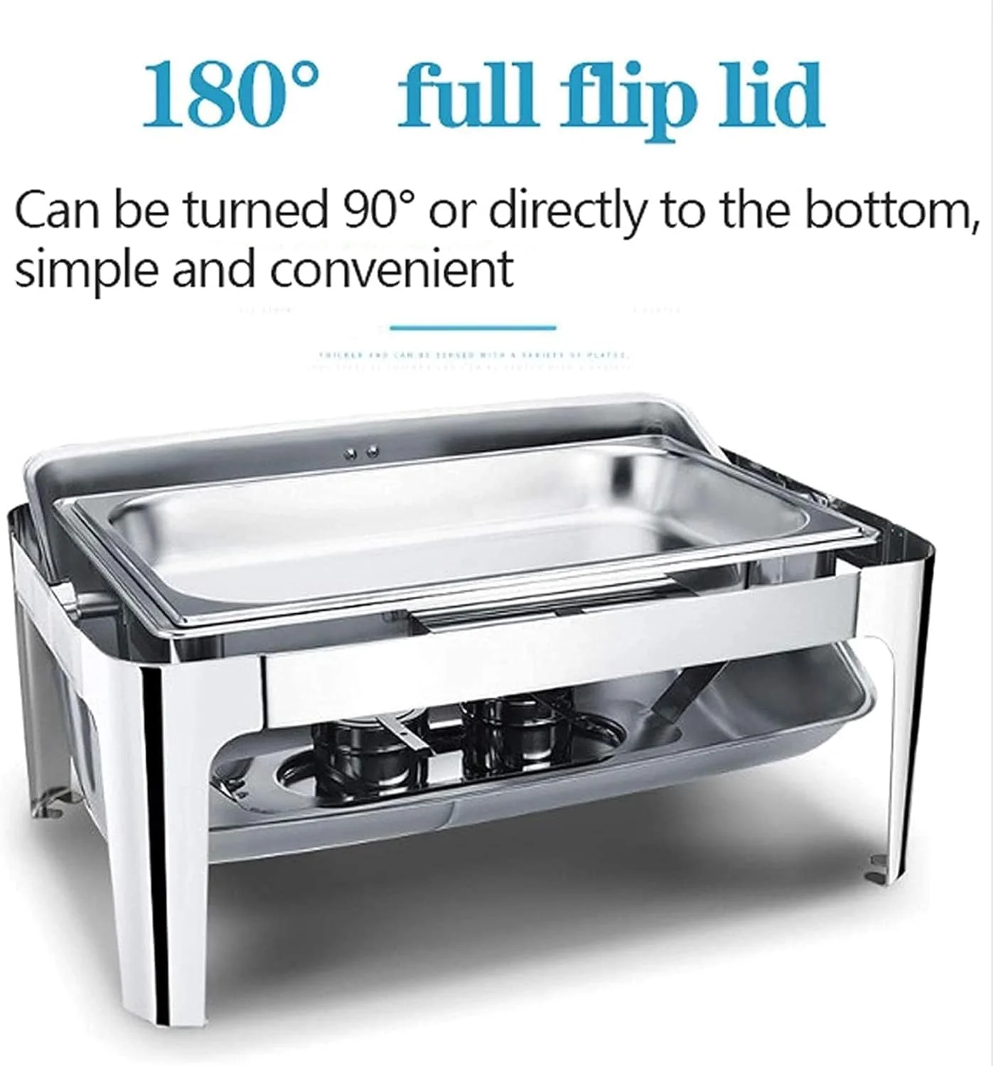 گرمکن غذا، ظرف گرمکن استیل ضد زنگ با درب برای مهمانی ها، گرمکن غذای تجاری 9 لیتری برای بوفه، با 3 نوع سینی گرم کننده، B گرمکن غذا، ظرف گرمکن استیل ضد زنگ با درب برای مهمانی ها، گرمکن غذای تجاری 9 لیتری برای بوفه، با 3 نوع سینی گرم کننده، B