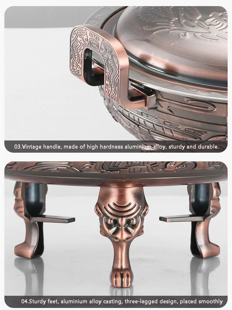 گرمکن غذای استیل گرد با ظرف غذا، درب، قاب و جای سوخت برای مهمانی های آشپزخانه، هتل ها، غذاخوری، برنزی گرمکن غذای استیل گرد با ظرف غذا، درب، قاب و جای سوخت برای مهمانی های آشپزخانه، هتل ها، غذاخوری، برنزی