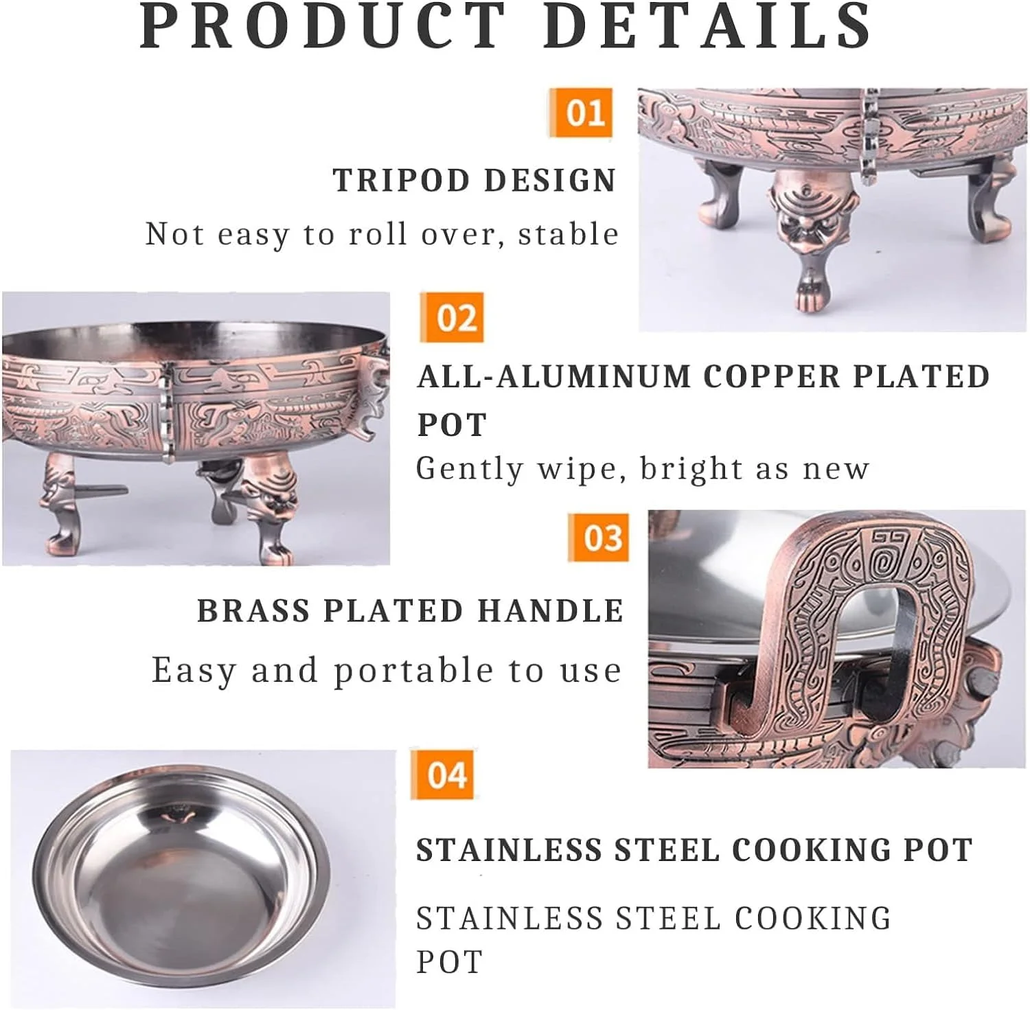 ظروف گرم نگهدارنده غذا و گرمکن غذا 2/4 عددی - ست بوفه پذیرایی گرد برای بوفه غذاخوری مهمانی آشپزخانه - شامل ظرف غذا و نگهدارنده سوخت