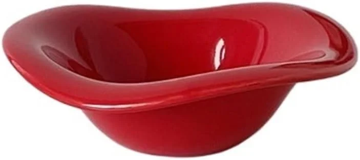 کاسه سرامیکی کرم رنگ مناسب دسر، سالاد میوه و سرو چای بعد از ظهر، طراحی خاص مناسب ظروف کافه