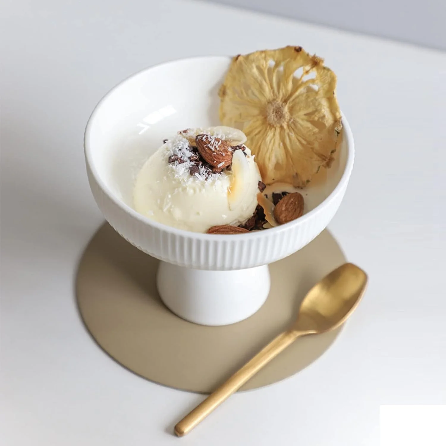 کاسه بستنی سرامیکی دهان گشاد، کاسه پایه دار سرامیکی، کاسه دسر ممتاز، لیوان بستنی، ظروف دسر سرامیکی، ب کاسه بستنی سرامیکی دهان گشاد، کاسه پایه دار سرامیکی، کاسه دسر ممتاز، لیوان بستنی، ظروف دسر سرامیکی، ب