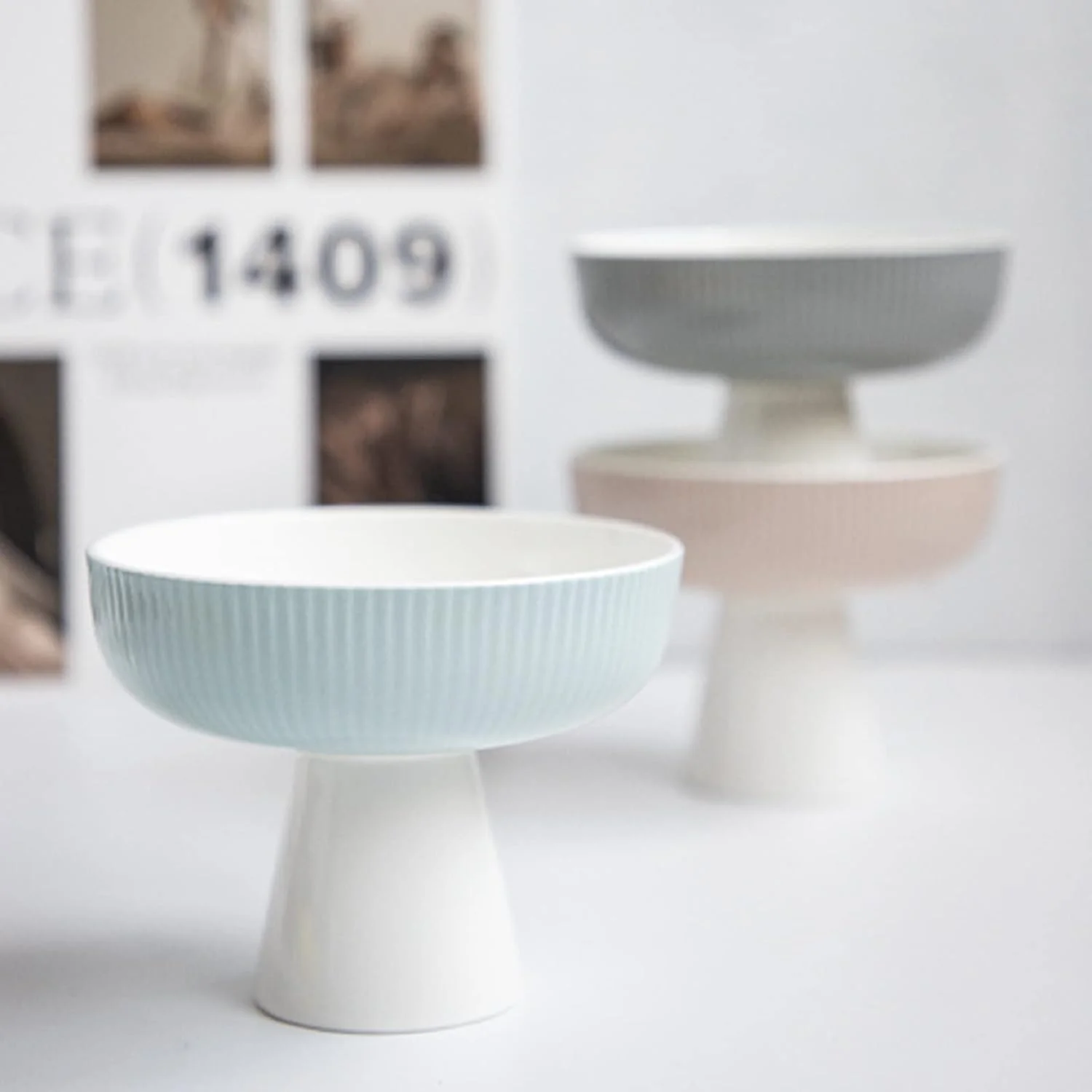 کاسه بستنی سرامیکی دهان گشاد، کاسه پایه دار سرامیکی، کاسه دسر ممتاز، لیوان بستنی، ظروف دسر سرامیکی، ب کاسه بستنی سرامیکی دهان گشاد، کاسه پایه دار سرامیکی، کاسه دسر ممتاز، لیوان بستنی، ظروف دسر سرامیکی، ب