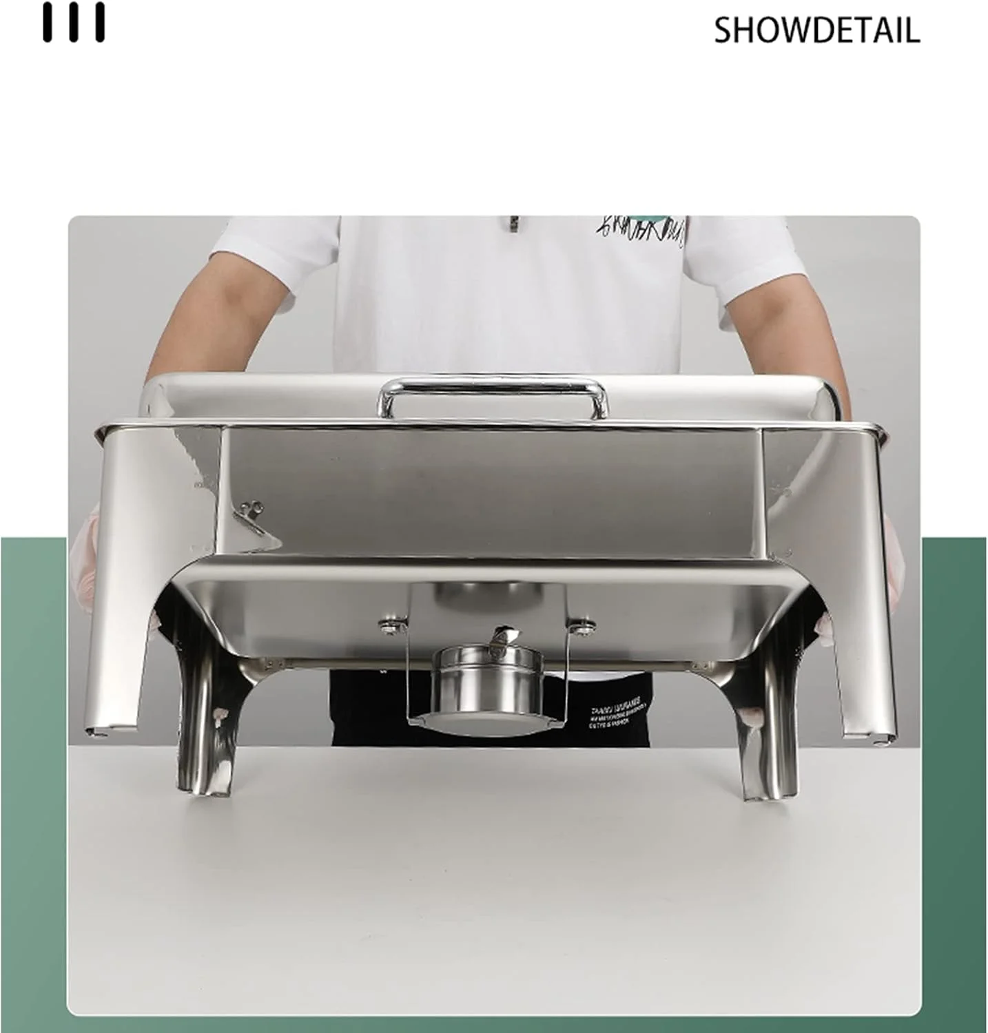 گرمکن غذا برای پذیرایی، گرمکن بوفه و ظروف گرم کننده استیل ضد زنگ به همراه سینی گرم کننده غذا، ایده آل برای گرم نگه داشتن غذای بوفه، مناسب برای بوفه رستوران و دورهمی ها گرمکن غذا برای پذیرایی، گرمکن بوفه و ظروف گرم کننده استیل ضد زنگ به همراه سینی گرم کننده غذا، ایده آل برای گرم نگه داشتن غذای بوفه، مناسب برای بوفه رستوران و دورهمی ها