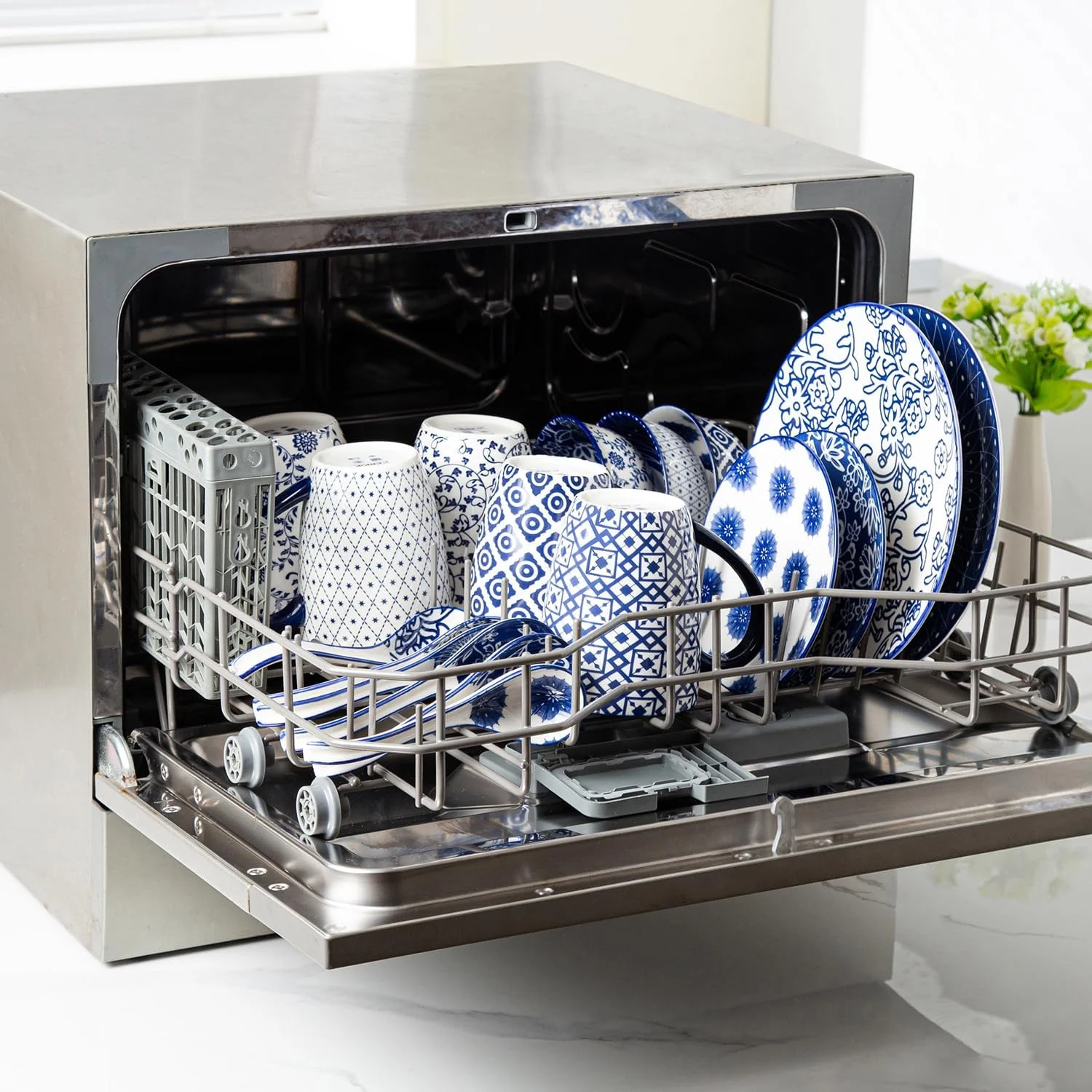 ست کاسه دسر سرامیکی Cerkik - کاسه های کوچک غلات 350 میلی لیتری، کاسه بستنی 12 سانتی متری برای میوه، تنقلات، سس، مخلفات - قابل استفاده در مایکروویو و ماشین ظرفشویی - ست 6 عددی - آبی وینتیج ست کاسه دسر سرامیکی Cerkik - کاسه های کوچک غلات 350 میلی لیتری، کاسه بستنی 12 سانتی متری برای میوه، تنقلات، سس، مخلفات - قابل استفاده در مایکروویو و ماشین ظرفشویی - ست 6 عددی - آبی وینتیج