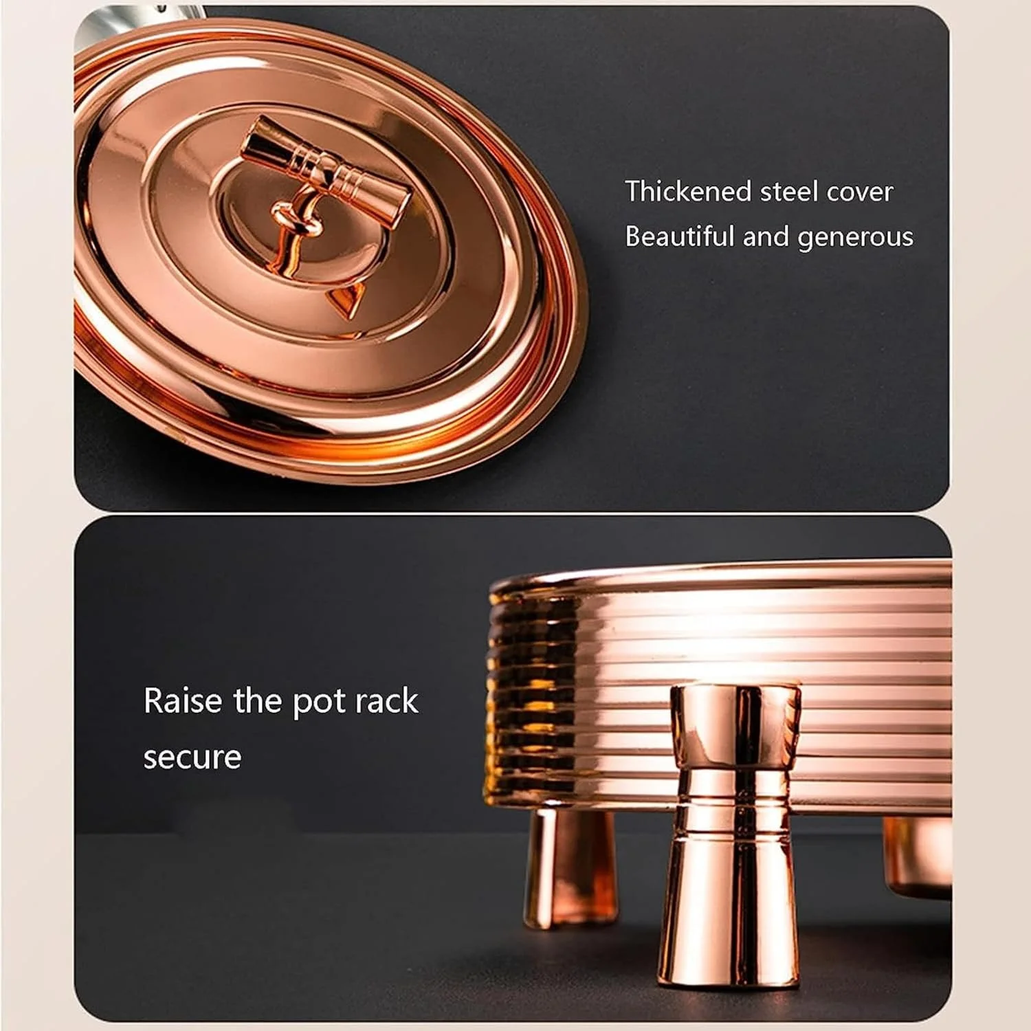 گرمکن و سرو غذا برای بوفه - گرمکن غذای گرد، ست بوفه قابلمه استیل، گرمکن غذای 3 در 1 با درب شیشه ای و جای درب داخلی، رنگ استیل - 28 سانتی متر گرمکن و سرو غذا برای بوفه - گرمکن غذای گرد، ست بوفه قابلمه استیل، گرمکن غذای 3 در 1 با درب شیشه ای و جای درب داخلی، رنگ استیل - 28 سانتی متر