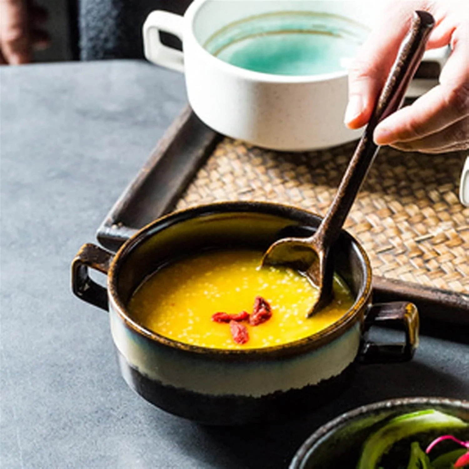 کاسه سرامیکی CBNERDS، کاسه دسر خلاقانه ساده با دو دسته، کاسه سوپ، کاسه خورشت سرامیکی، کاسه کوچک سوپ خانگی (1) کاسه سرامیکی CBNERDS، کاسه دسر خلاقانه ساده با دو دسته، کاسه سوپ، کاسه خورشت سرامیکی، کاسه کوچک سوپ خانگی (1)