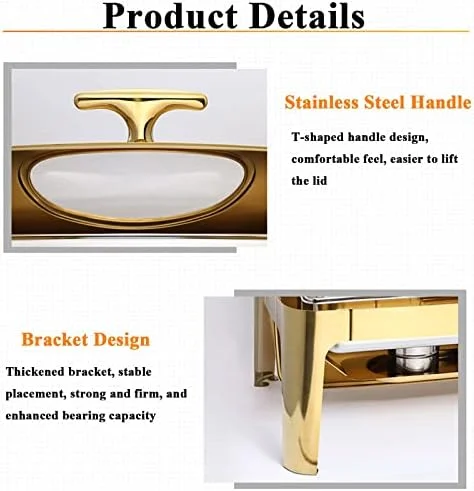 سینی عایق پذیرایی، گرم کننده غذا بوفه با درب شیشه ای، گرمکن برقی غذا دیش بوفه با درب چرخشی، گرمکن طلایی غذا برای سینی بوفه/گرمکن بشقاب - نگهداری غذا سینی عایق پذیرایی، گرم کننده غذا بوفه با درب شیشه ای، گرمکن برقی غذا دیش بوفه با درب چرخشی، گرمکن طلایی غذا برای سینی بوفه/گرمکن بشقاب - نگهداری غذا