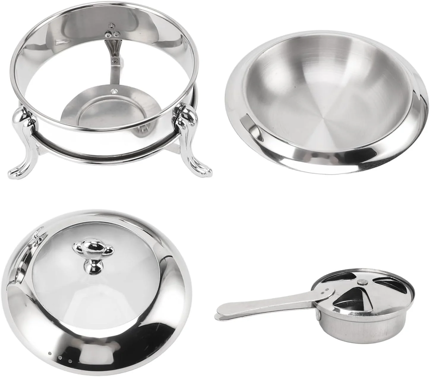 گرمکن بوفه گرد BusoTh، استیل ضد زنگ، گرمایش سوختی، سرور پذیرایی قابل حمل برای ضیافت عروسی، ست بوفه ظرف گرمکن 5 کوارت با درب، ایده آل برای مهمانی ها، رویدادها، کمپینگ، شام گرمکن بوفه گرد BusoTh، استیل ضد زنگ، گرمایش سوختی، سرور پذیرایی قابل حمل برای ضیافت عروسی، ست بوفه ظرف گرمکن 5 کوارت با درب، ایده آل برای مهمانی ها، رویدادها، کمپینگ، شام