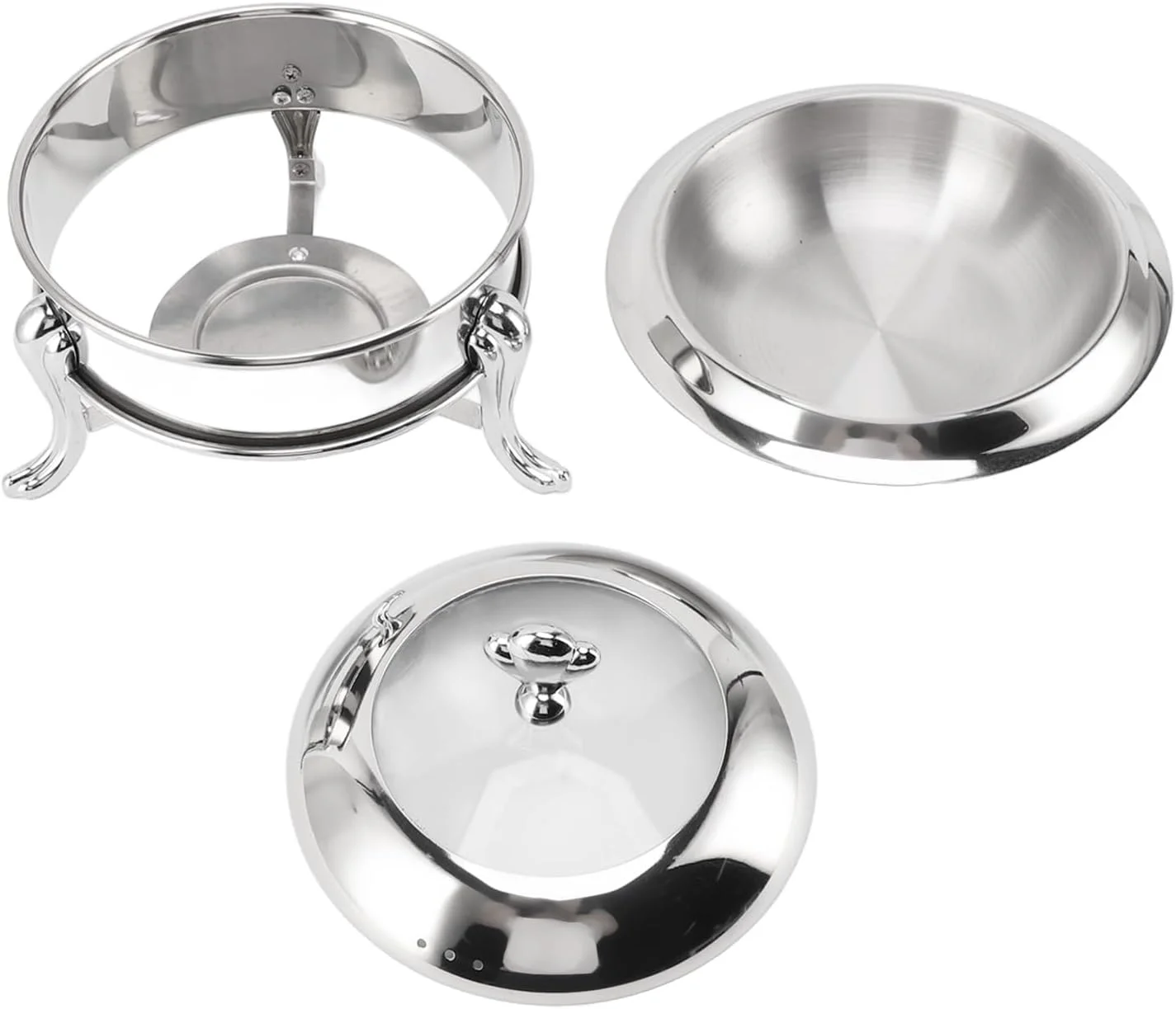 گرمکن بوفه گرد BusoTh، استیل ضد زنگ، گرمایش سوختی، سرور پذیرایی قابل حمل برای ضیافت عروسی، ست بوفه ظرف گرمکن 5 کوارت با درب، ایده آل برای مهمانی ها، رویدادها، کمپینگ، شام گرمکن بوفه گرد BusoTh، استیل ضد زنگ، گرمایش سوختی، سرور پذیرایی قابل حمل برای ضیافت عروسی، ست بوفه ظرف گرمکن 5 کوارت با درب، ایده آل برای مهمانی ها، رویدادها، کمپینگ، شام