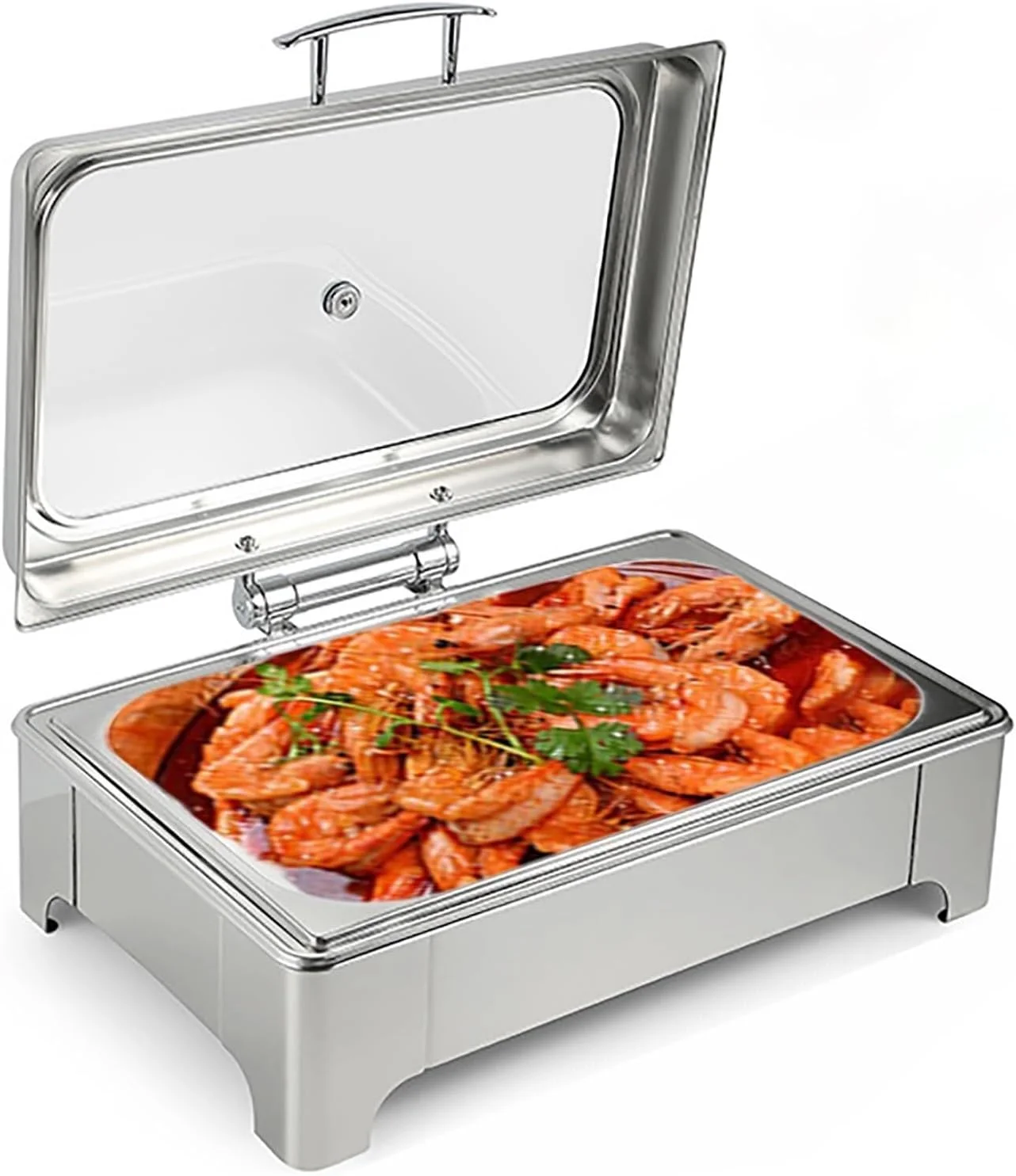 گرمکن برقی بوفه - ظروف و سینی های گرم کننده غذا با درب، گرمکن بوفه رومیزی برای مهمانی ها و مراسم، ظرف 1/1 - 1 عدد گرمکن برقی بوفه - ظروف و سینی های گرم کننده غذا با درب، گرمکن بوفه رومیزی برای مهمانی ها و مراسم، ظرف 1/1 - 1 عدد