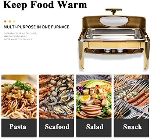 سینی عایق پذیرایی، گرم کننده غذا بوفه با درب شیشه ای، گرمکن برقی غذا دیش بوفه با درب چرخشی، گرمکن طلایی غذا برای سینی بوفه/گرمکن بشقاب - نگهداری غذا سینی عایق پذیرایی، گرم کننده غذا بوفه با درب شیشه ای، گرمکن برقی غذا دیش بوفه با درب چرخشی، گرمکن طلایی غذا برای سینی بوفه/گرمکن بشقاب - نگهداری غذا