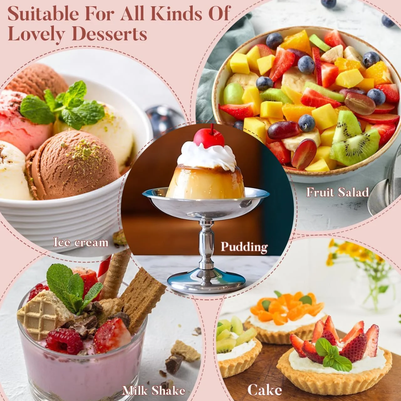 کاسه بستنی Cabilock، فنجان ژله آب نبات، فنجان دسر پایه بلند، کاسه دسر، لیوان بستنی خوری پایه دار، فنجان بستنی، نگهدارنده دسر فلزی، کاسه فلزی، بشقاب دسر چند منظوره، استیل ضد زنگ کاسه بستنی Cabilock، فنجان ژله آب نبات، فنجان دسر پایه بلند، کاسه دسر، لیوان بستنی خوری پایه دار، فنجان بستنی، نگهدارنده دسر فلزی، کاسه فلزی، بشقاب دسر چند منظوره، استیل ضد زنگ