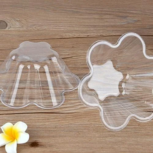 Bukela Plastic Ice Cream Bowls 100 Pack Disposable Dessert Serving Bowl for Sundae Chocolate Desserts Appetizers Shot Glasses