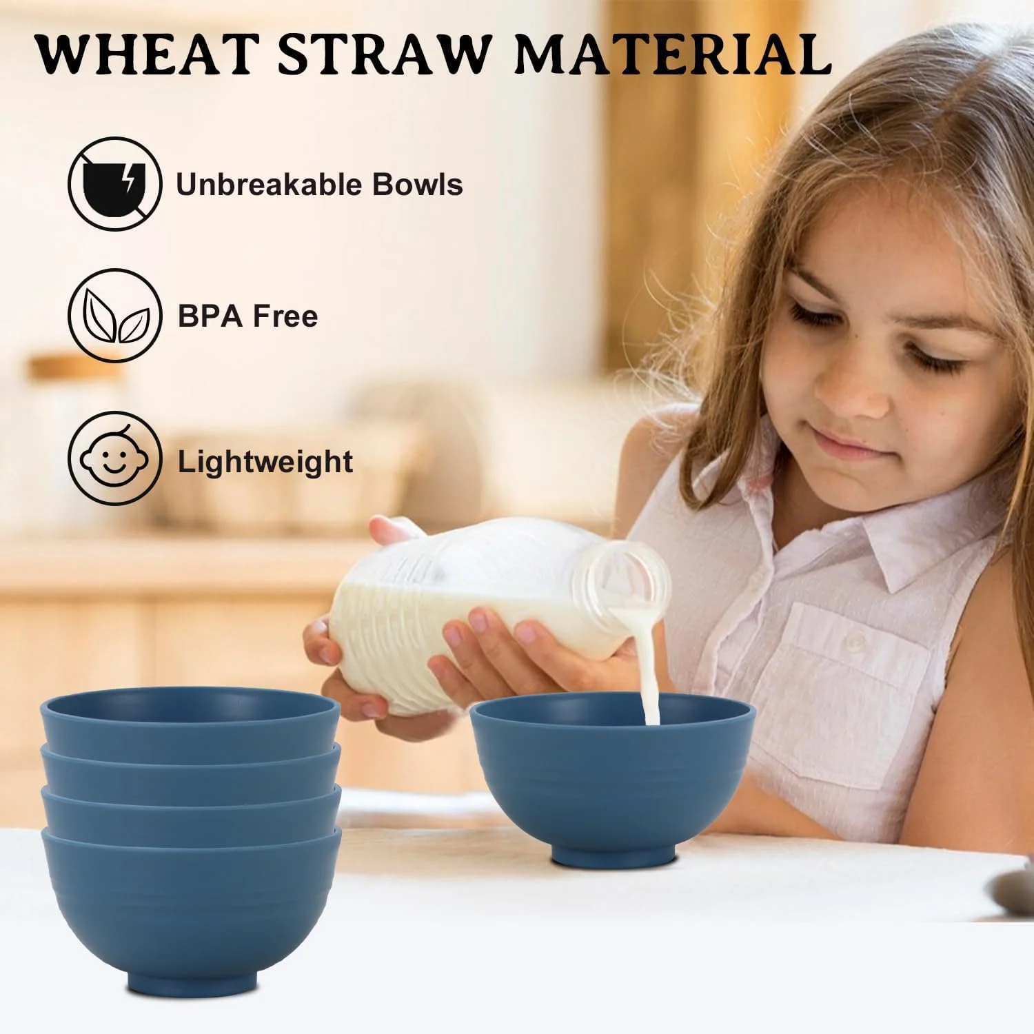 BUSOKIP کاسه های کاه گندم 300 میلی لیتری - 13 سانتی متری، ست 8 تایی کاسه های کوچک نشکن، کاسه دسر برای آشپزخانه، کمپینگ، مهمانی، کاسه های کوچک ایمن برای مایکروویو و ماشین ظرفشویی برای پیش غذا، ماست (آبی) BUSOKIP کاسه های کاه گندم 300 میلی لیتری - 13 سانتی متری، ست 8 تایی کاسه های کوچک نشکن، کاسه دسر برای آشپزخانه، کمپینگ، مهمانی، کاسه های کوچک ایمن برای مایکروویو و ماشین ظرفشویی برای پیش غذا، ماست (آبی)