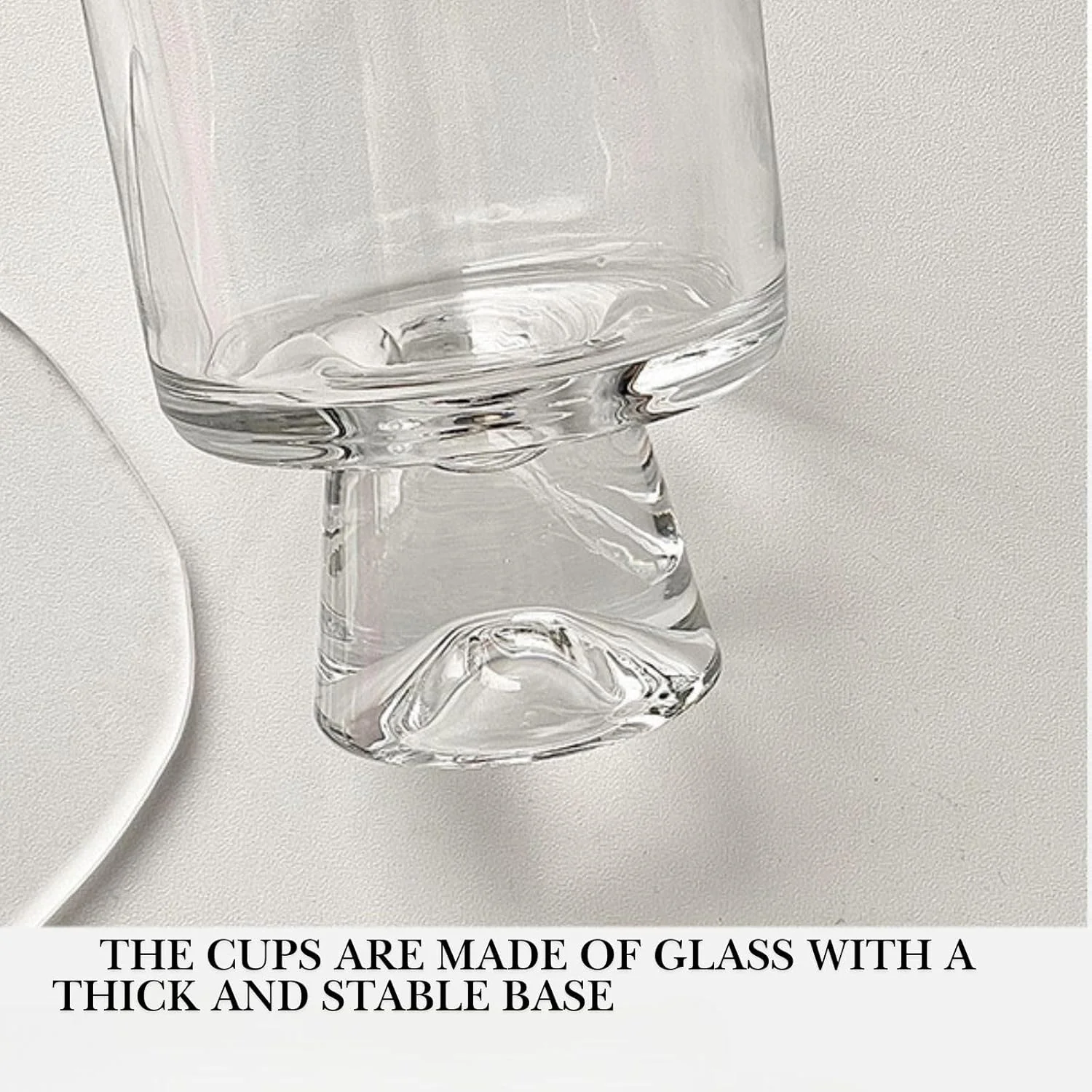 کاسه دسر شیشه ای دست ساز باکس اونلی - لیوان های پارفه الهام گرفته از کوه صورتی، ظرفیت 201-300 میلی لیتر، طراحی پایه دار شیک برای دسرها و نوشیدنی ها (ست 2 عددی)