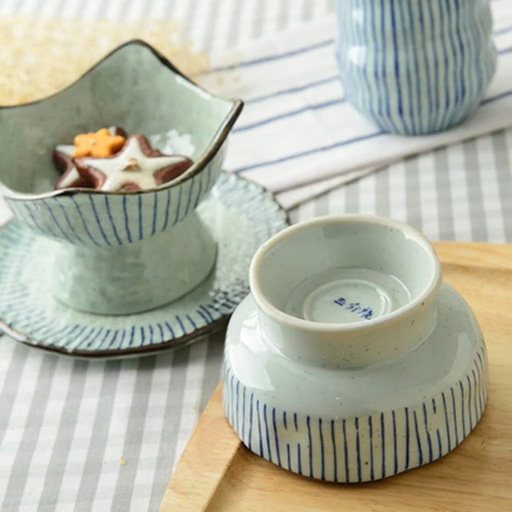 کاسه راه راه ظروف سرامیکی کاسه سوپ ژاپنی کاسه تنقلات خلاقانه کاسه سس قدیمی کاسه دسر کاسه بلند (رنگ: A، اندازه: 11 * 7 سانتی متر) کاسه راه راه ظروف سرامیکی کاسه سوپ ژاپنی کاسه تنقلات خلاقانه کاسه سس قدیمی کاسه دسر کاسه بلند (رنگ: A، اندازه: 11 * 7 سانتی متر)