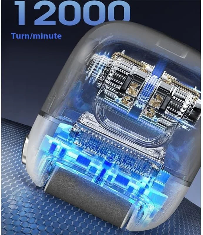 سوهان برقی حرفه ای پا Azonee، ابزار پدیکور قابل حمل و شارژی، برس لایه بردار برقی پا، پولیشر پاشنه پا با نمایشگر دیجیتال، عالی برای پوست مرده/لایه برداری قوی سوهان برقی حرفه ای پا Azonee، ابزار پدیکور قابل حمل و شارژی، برس لایه بردار برقی پا، پولیشر پاشنه پا با نمایشگر دیجیتال، عالی برای پوست مرده/لایه برداری قوی