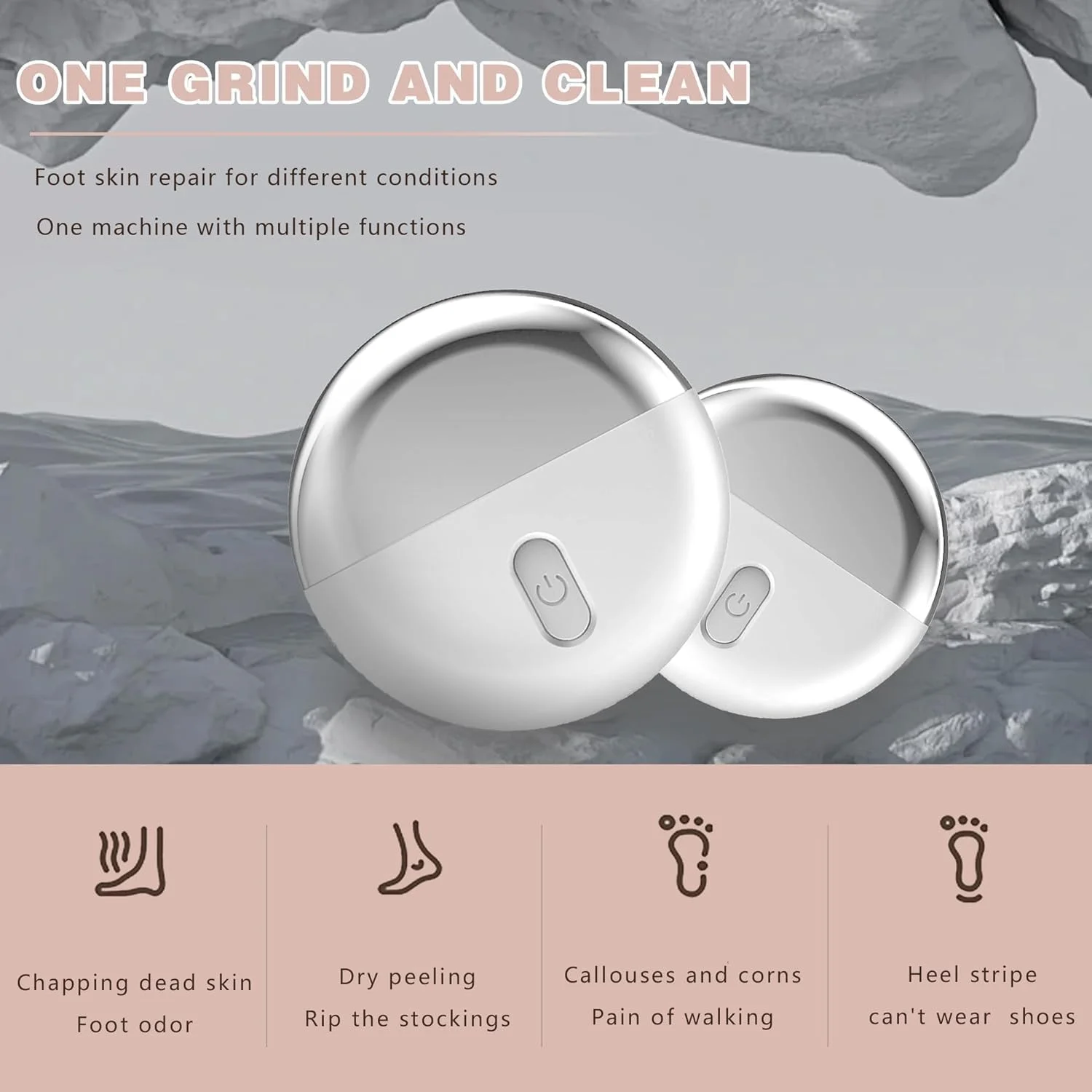سوهان برقی شارژی پا Azonee، ابزار پدیکور برقی قابل حمل، مناسب برای پوست مرده، پوست خشک و ترک خورده، ست سوهان برقی پا، مراقبت حرفه ای از پا سوهان برقی شارژی پا Azonee، ابزار پدیکور برقی قابل حمل، مناسب برای پوست مرده، پوست خشک و ترک خورده، ست سوهان برقی پا، مراقبت حرفه ای از پا