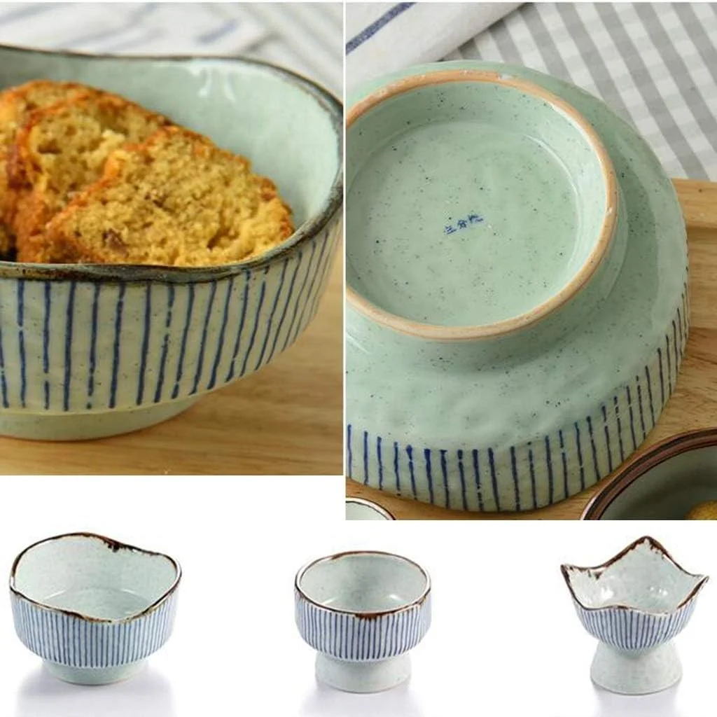 کاسه راه راه ظروف سرامیکی کاسه سوپ ژاپنی کاسه تنقلات خلاقانه کاسه سس قدیمی کاسه دسر کاسه بلند (رنگ: A، اندازه: 11 * 7 سانتی متر) کاسه راه راه ظروف سرامیکی کاسه سوپ ژاپنی کاسه تنقلات خلاقانه کاسه سس قدیمی کاسه دسر کاسه بلند (رنگ: A، اندازه: 11 * 7 سانتی متر)