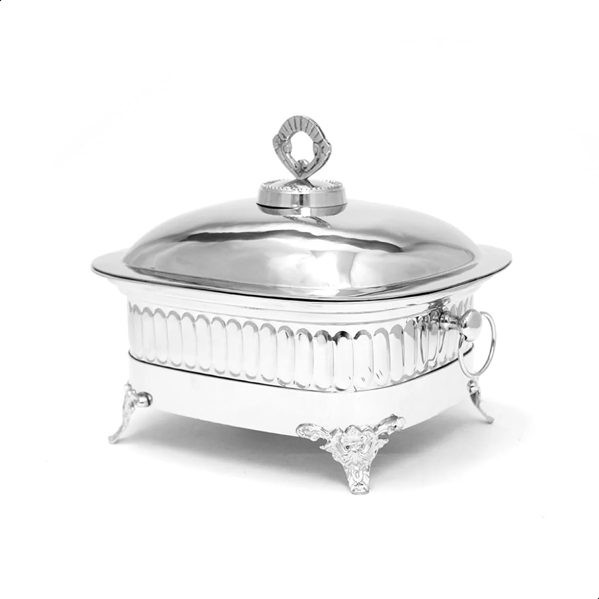 ظرف گرم نگهدارنده استیل بلک استون با درب استیل - گرم کننده بوفه برای مهمانی ها، عروسی ها، پذیرایی و رویدادها - 2.0 لیتر ARH02