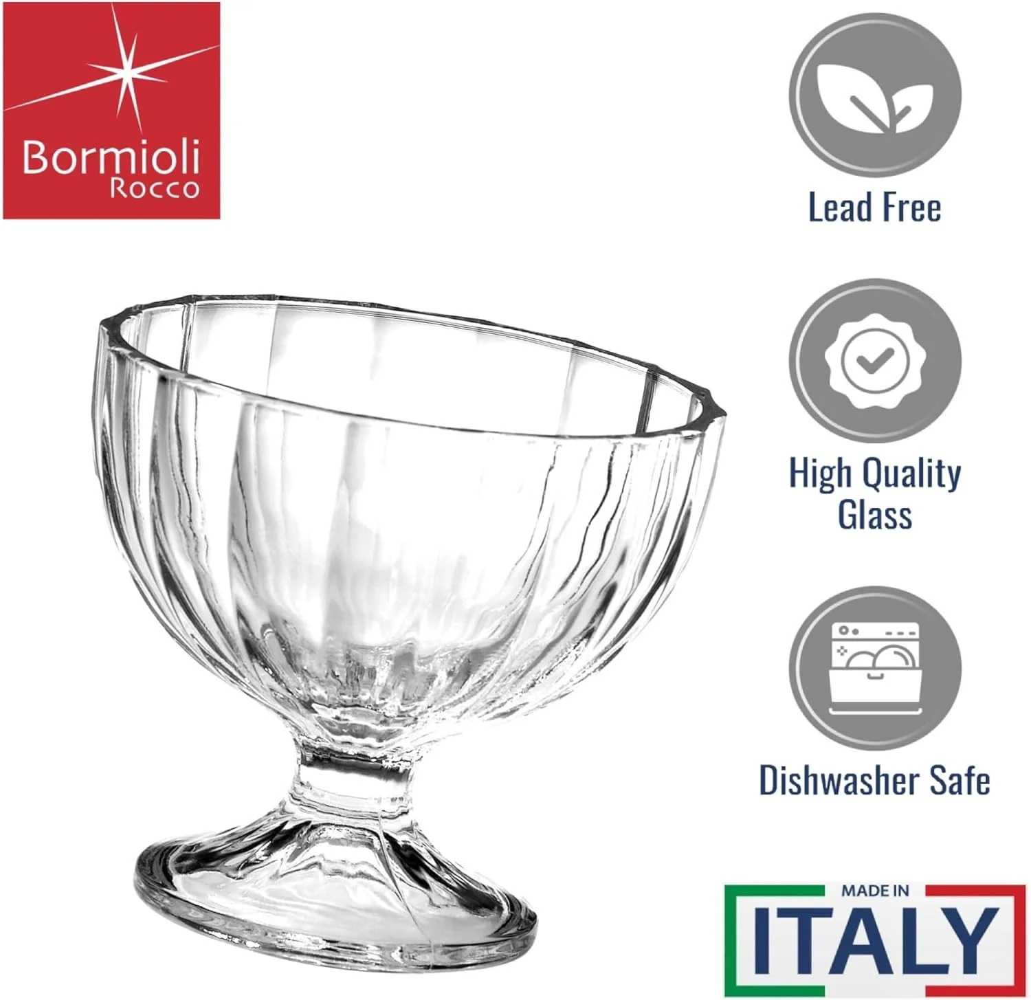 ظروف دسر بورمیولی روکو آلاسکا، ست 6 عددی