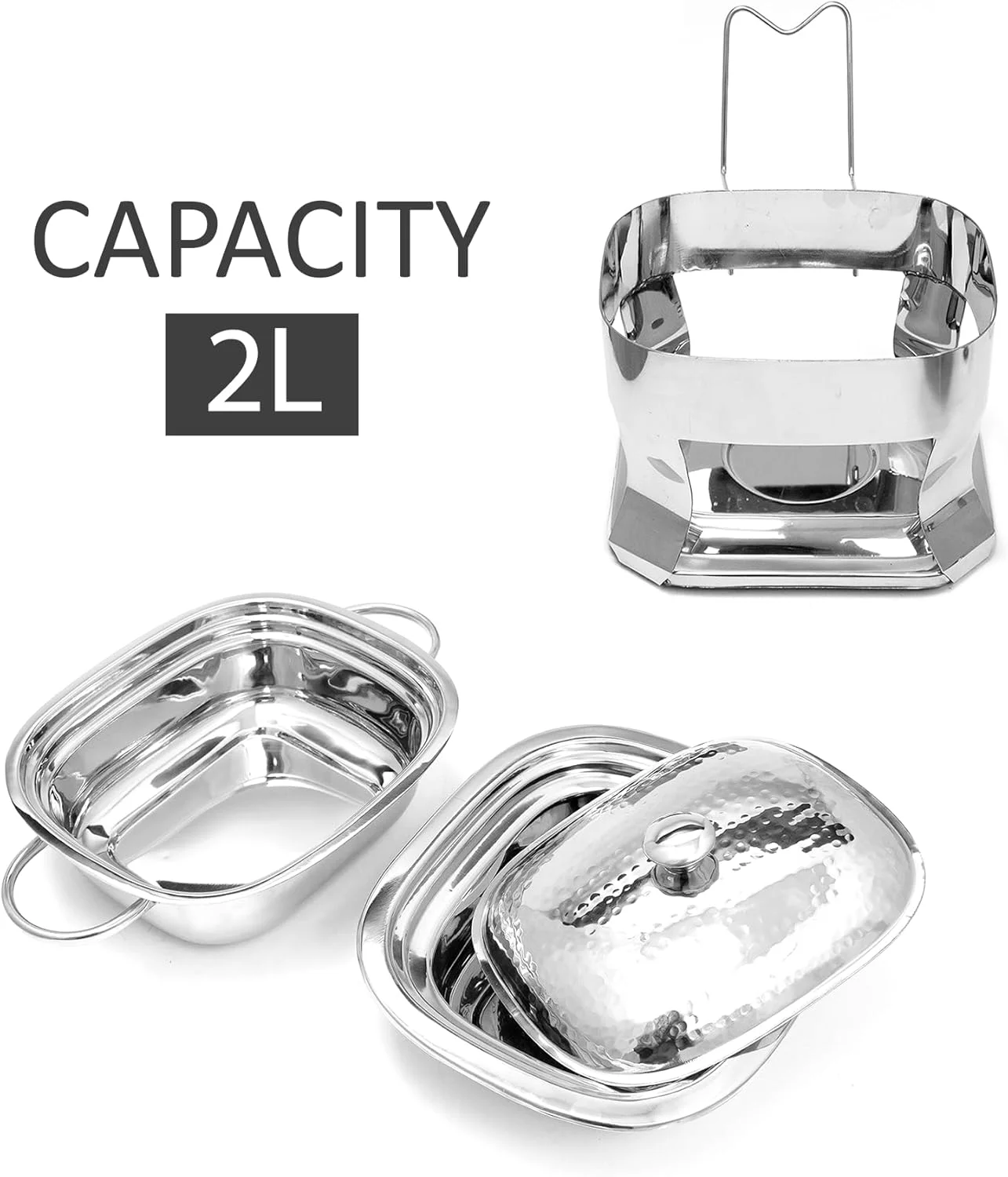 گرمکن و گرم نگهدارنده غذا استیل بوفه بلک استون 2.0 لیتری مدل ARH01