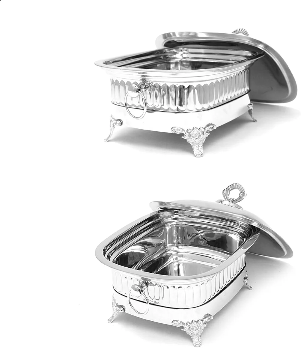 ظرف گرم نگهدارنده استیل بلک استون - گرم کننده بوفه غذا 8 لیتری | CRH02 | طراحی زیبا برای پذیرایی و مراسم ظرف گرم نگهدارنده استیل بلک استون - گرم کننده بوفه غذا 8 لیتری | CRH02 | طراحی زیبا برای پذیرایی و مراسم