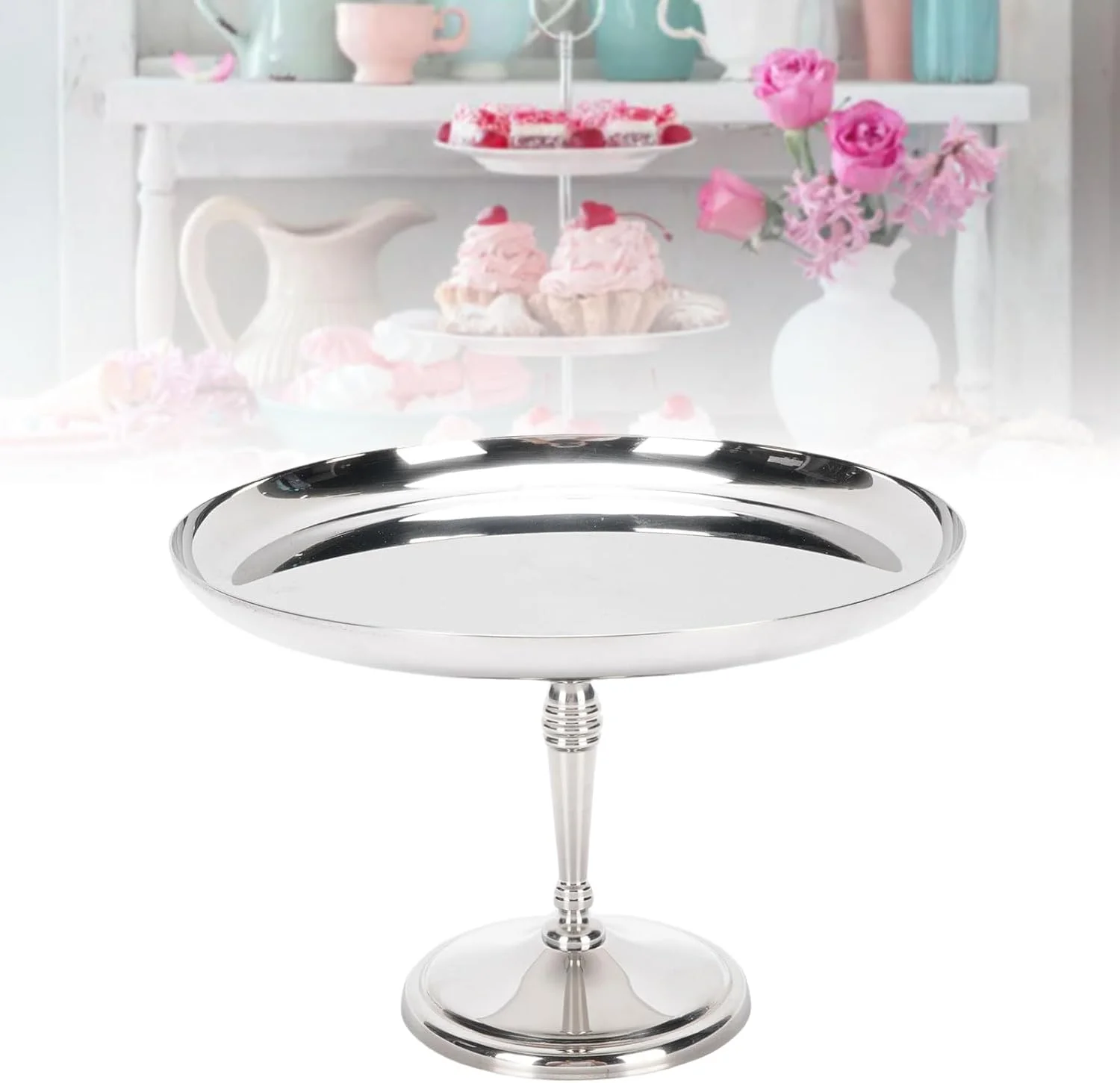 جام بستنی استیل 304 Bewinner، کاسه دسر پایه دار، جام پایه دار برای سوربت، موس، سالاد، ظرف سرو شیک و چند منظوره برای خانه، هتل، رستوران جام بستنی استیل 304 Bewinner، کاسه دسر پایه دار، جام پایه دار برای سوربت، موس، سالاد، ظرف سرو شیک و چند منظوره برای خانه، هتل، رستوران