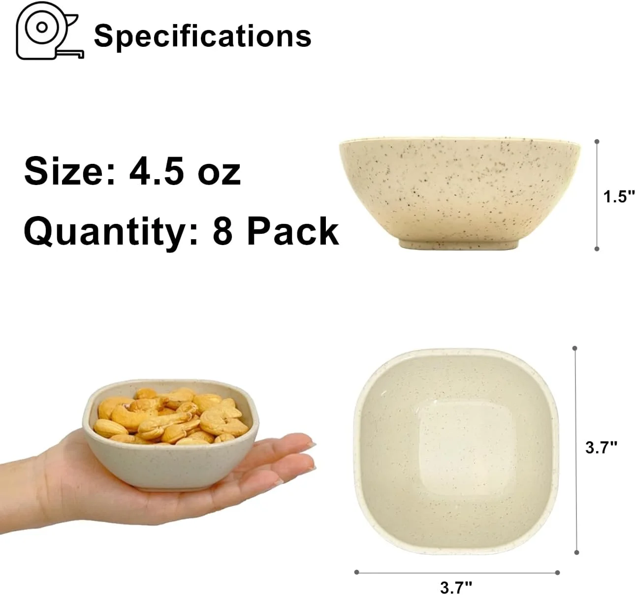 BGHEOUYV 4.5 OZ Small Dessert Bowls BGHEOUYV 4.5 OZ Small Dessert Bowls