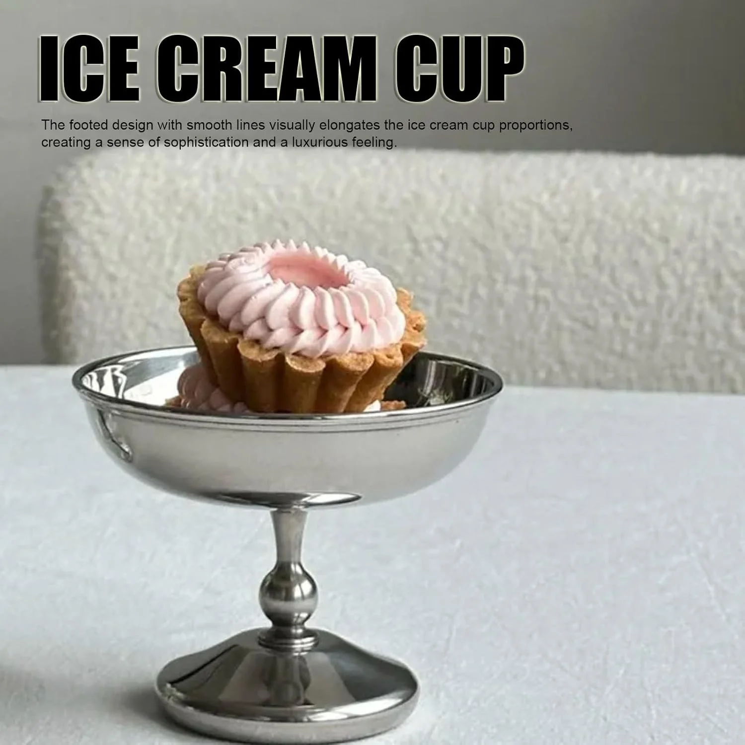 جام بستنی بناپوی، کاسه بستنی استیل ضد زنگ پایه دار، کاسه دسر، ظرف پودینگ میوه، ماست یخ زده، سالاد، جشن تولد جام بستنی بناپوی، کاسه بستنی استیل ضد زنگ پایه دار، کاسه دسر، ظرف پودینگ میوه، ماست یخ زده، سالاد، جشن تولد