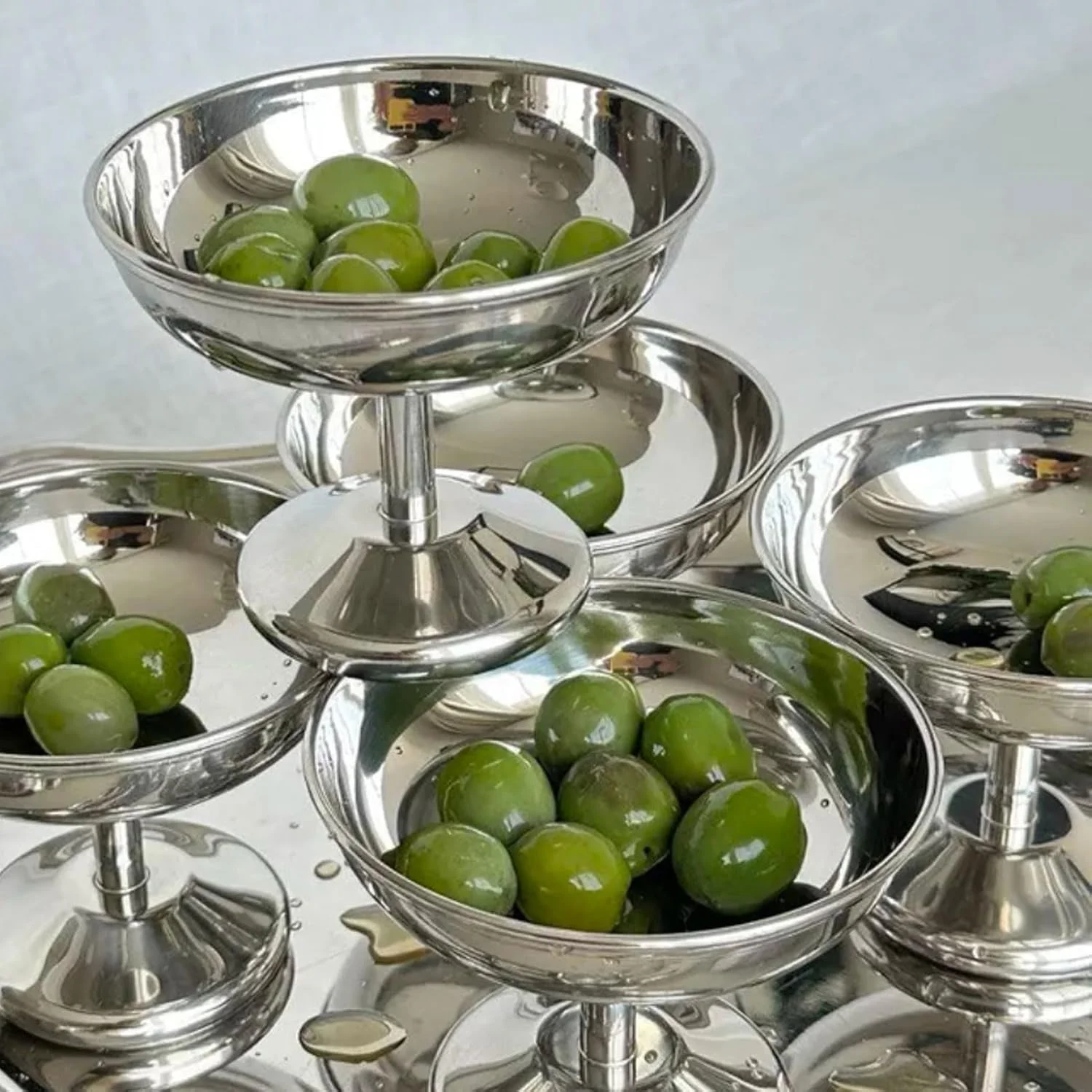 جام بستنی بناپوی، کاسه بستنی استیل ضد زنگ پایه دار، کاسه دسر، ظرف پودینگ میوه، ماست یخ زده، سالاد، جشن تولد جام بستنی بناپوی، کاسه بستنی استیل ضد زنگ پایه دار، کاسه دسر، ظرف پودینگ میوه، ماست یخ زده، سالاد، جشن تولد